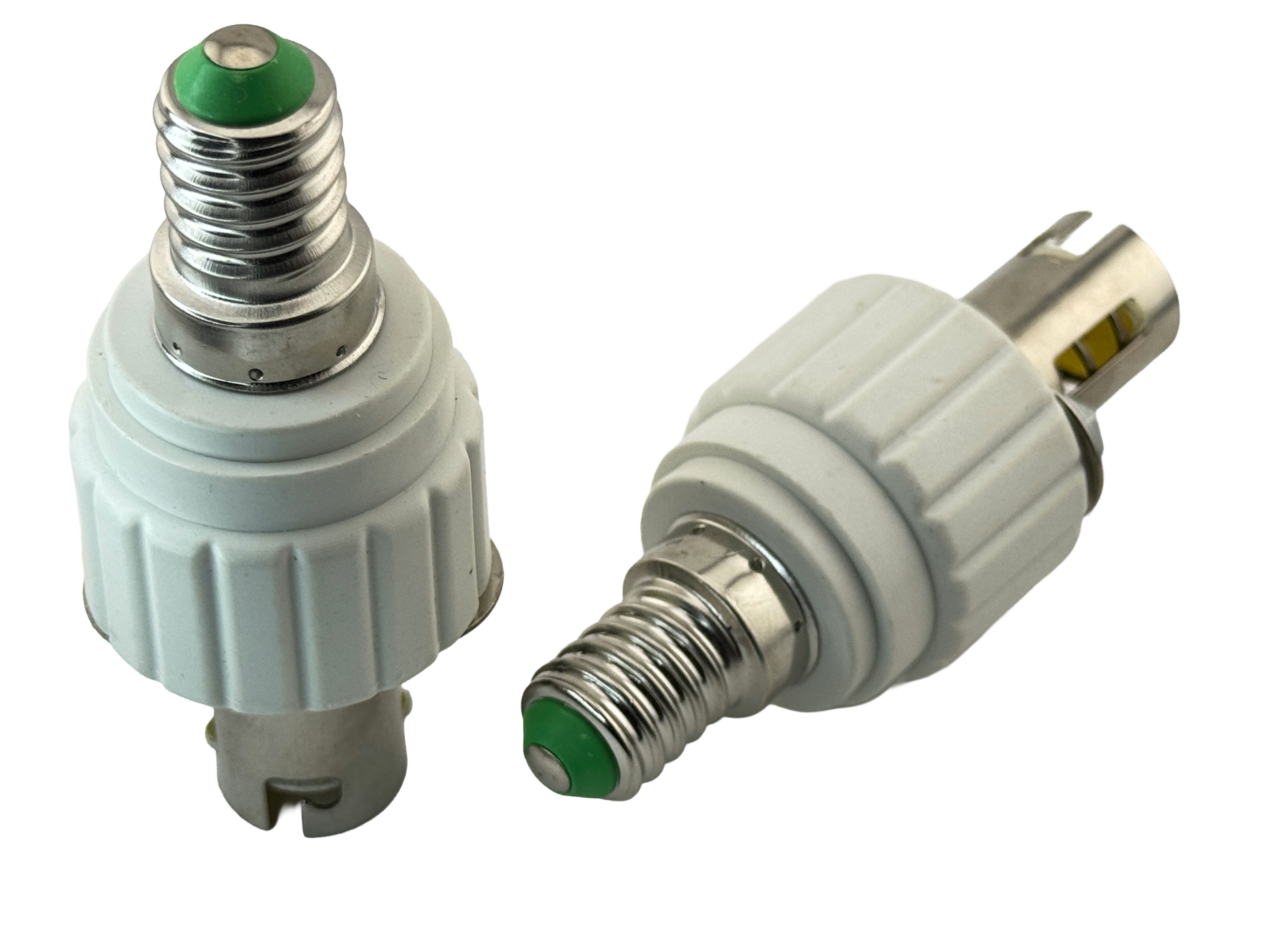 Rebaydo 2pcs E14 Male to BA15D Female Converter Socket