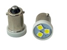 Rebaydo 2pcs 55 Miniature LED Bulb BA9S 8 Volt 3 SMD 3030 T3 1/4