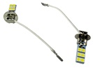 Rebaydo 2pcs H3 LED Bulb 8 Volt Positive or Negative Ground