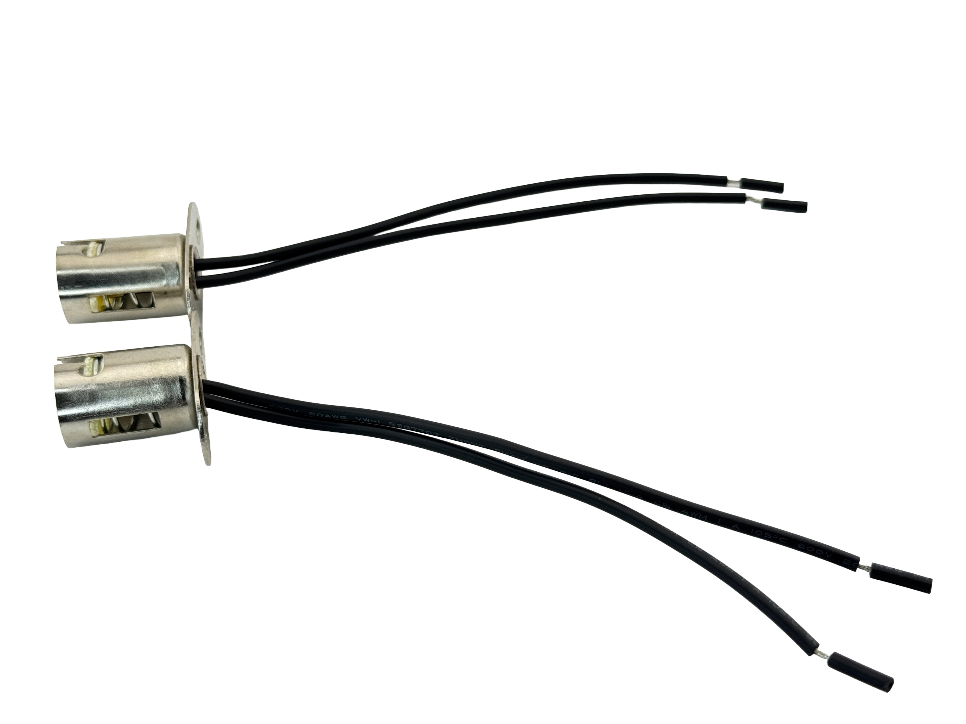 BA15D Socket with wires and surface mount bracket product code 98976