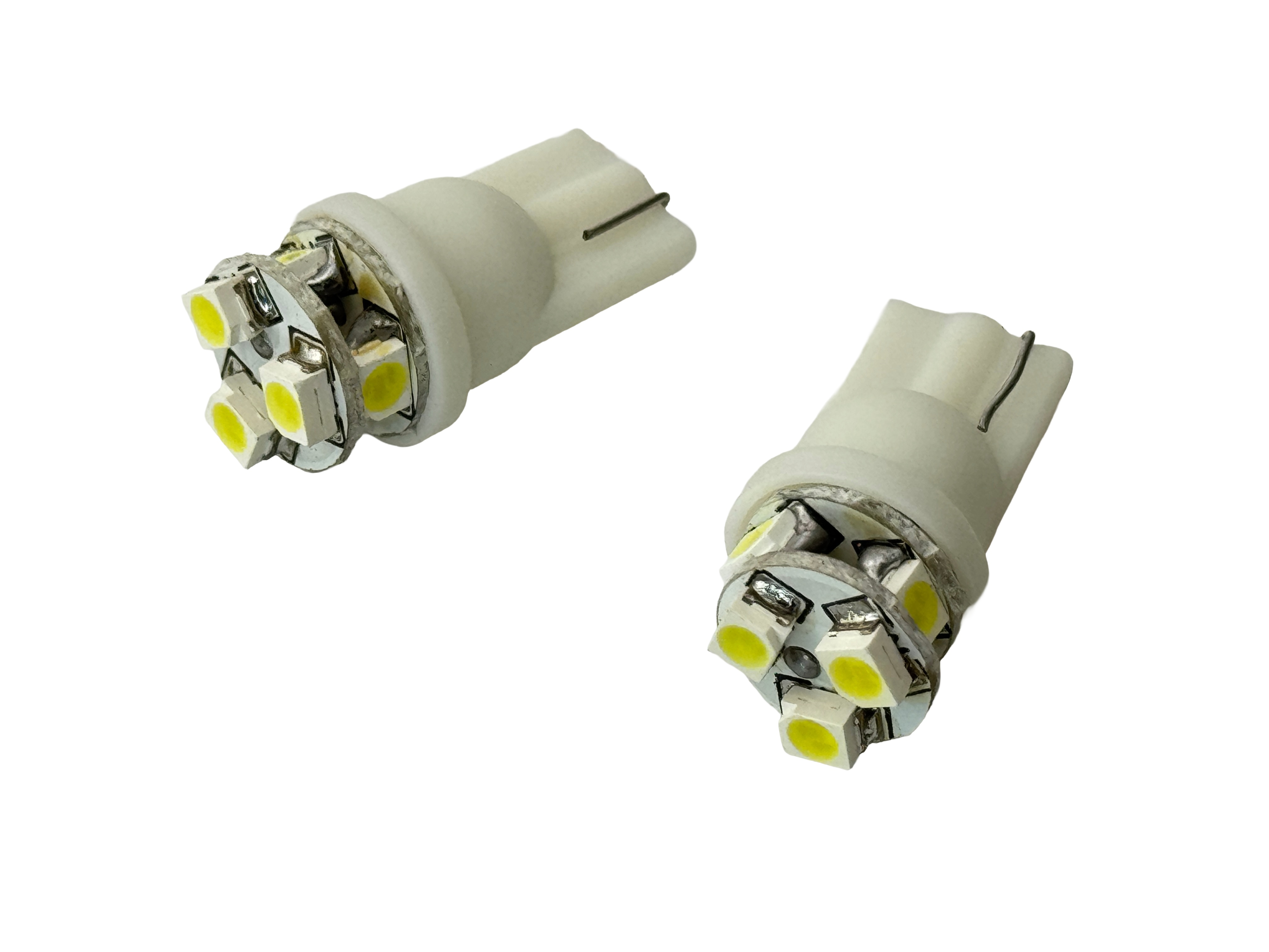 Rebaydo 2pcs 6 SMD 1201 L.E.D. 3 Forward/ 3 Side T10 Wedge Light