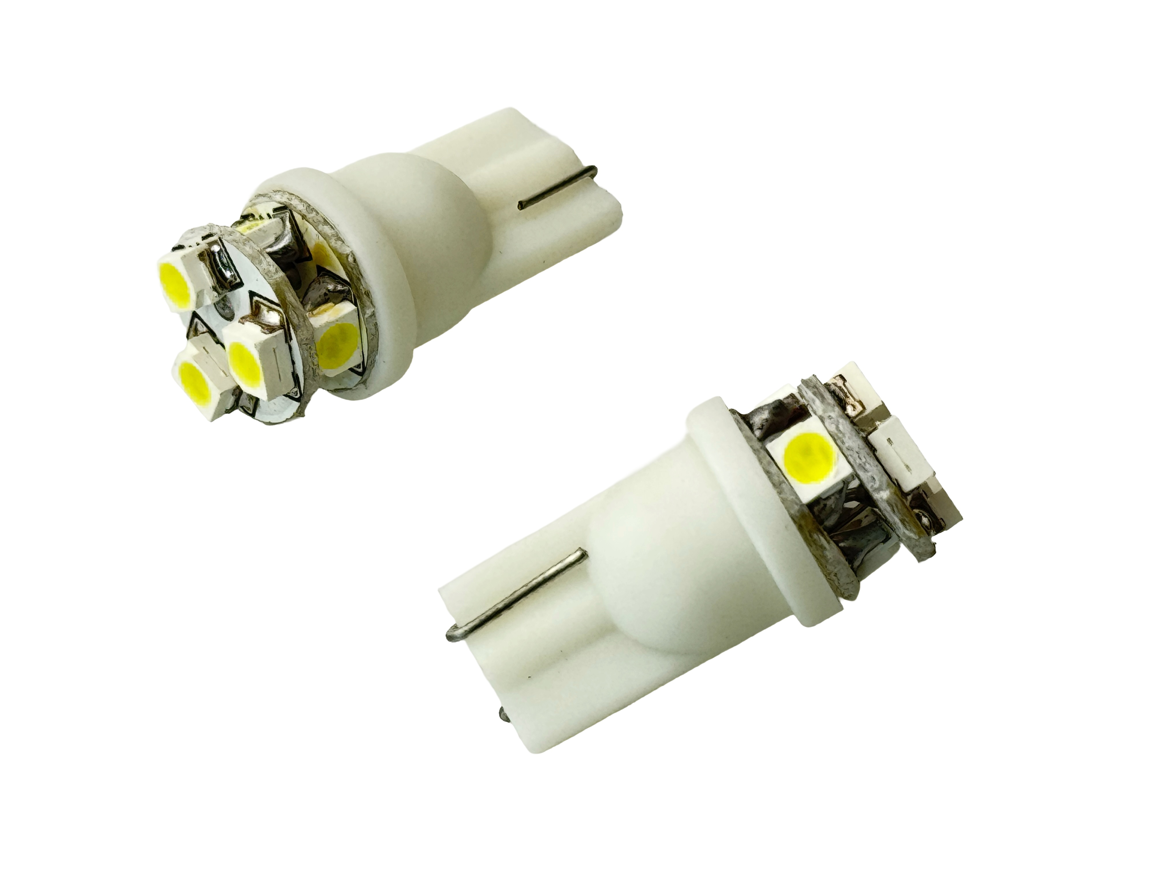 Rebaydo 2pcs 6 SMD 1201 L.E.D. 3 Forward/ 3 Side T10 Wedge Light