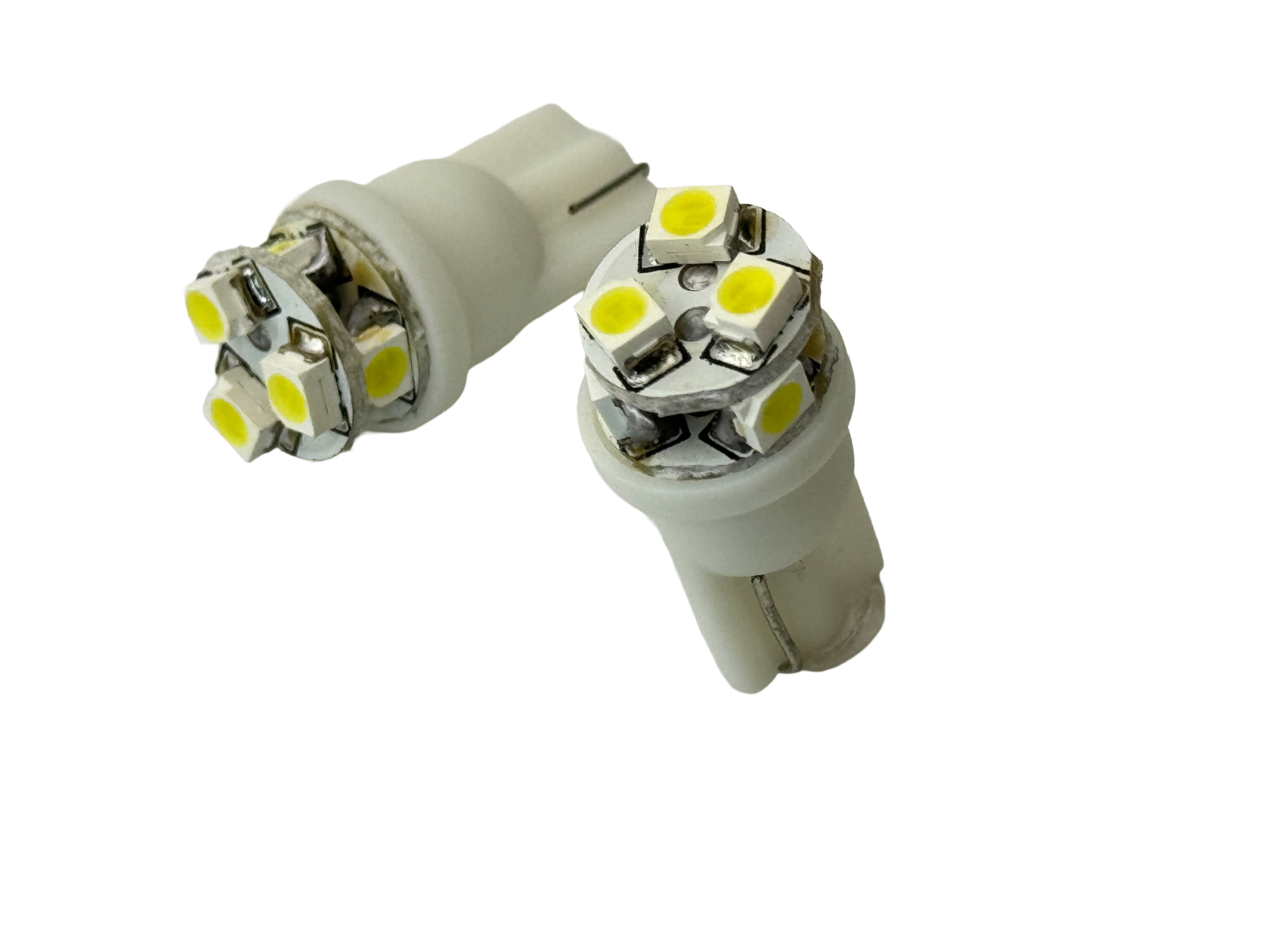 Rebaydo 2pcs 6 SMD 1201 L.E.D. 3 Forward/ 3 Side T10 Wedge Light