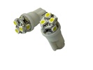 Rebaydo 2pcs 6 SMD 1201 L.E.D. 3 Forward/ 3 Side T10 Wedge Light