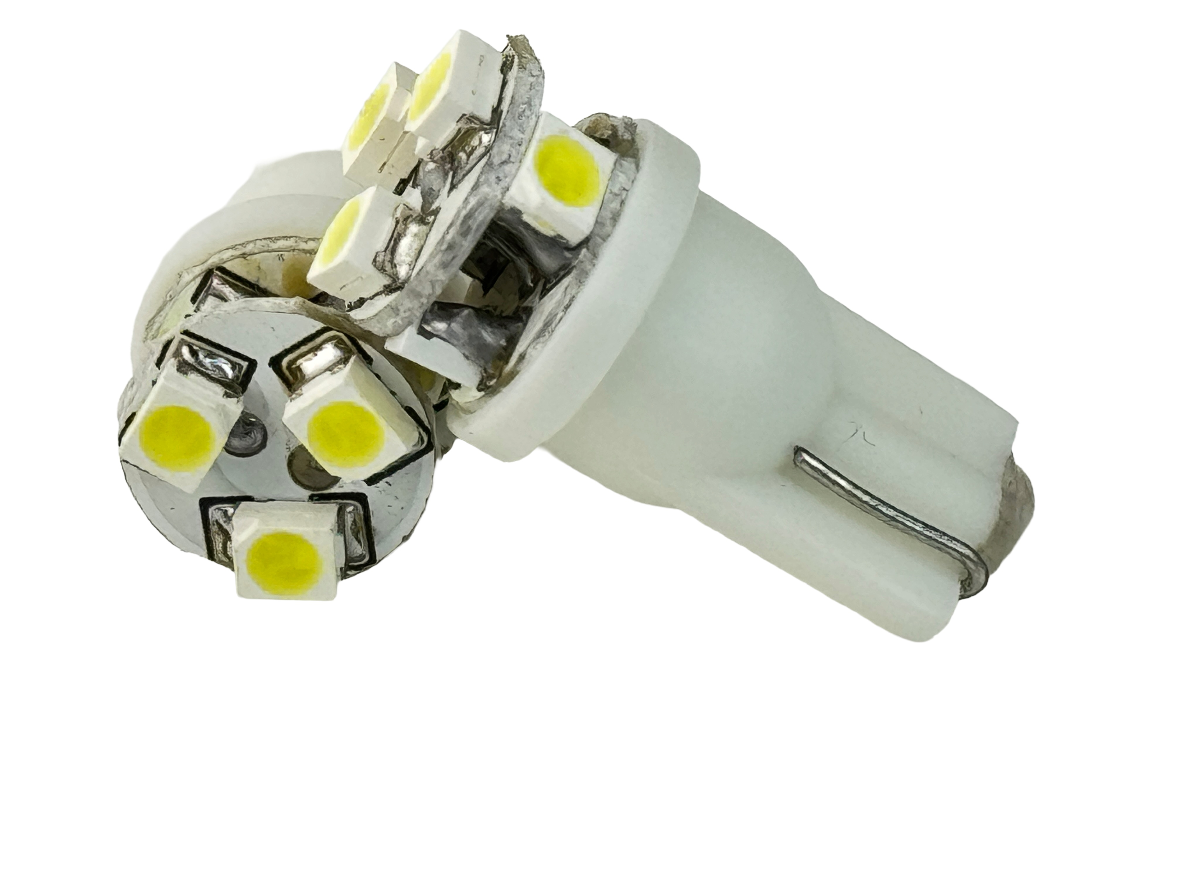 Rebaydo 2pcs 6 SMD 1201 L.E.D. 3 Forward/ 3 Side T10 Wedge Light