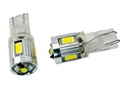 Rebaydo 2pcs 194 LED Bulb T10 Wedge Base 3 Watt + 2 Watt 12V AC or DC