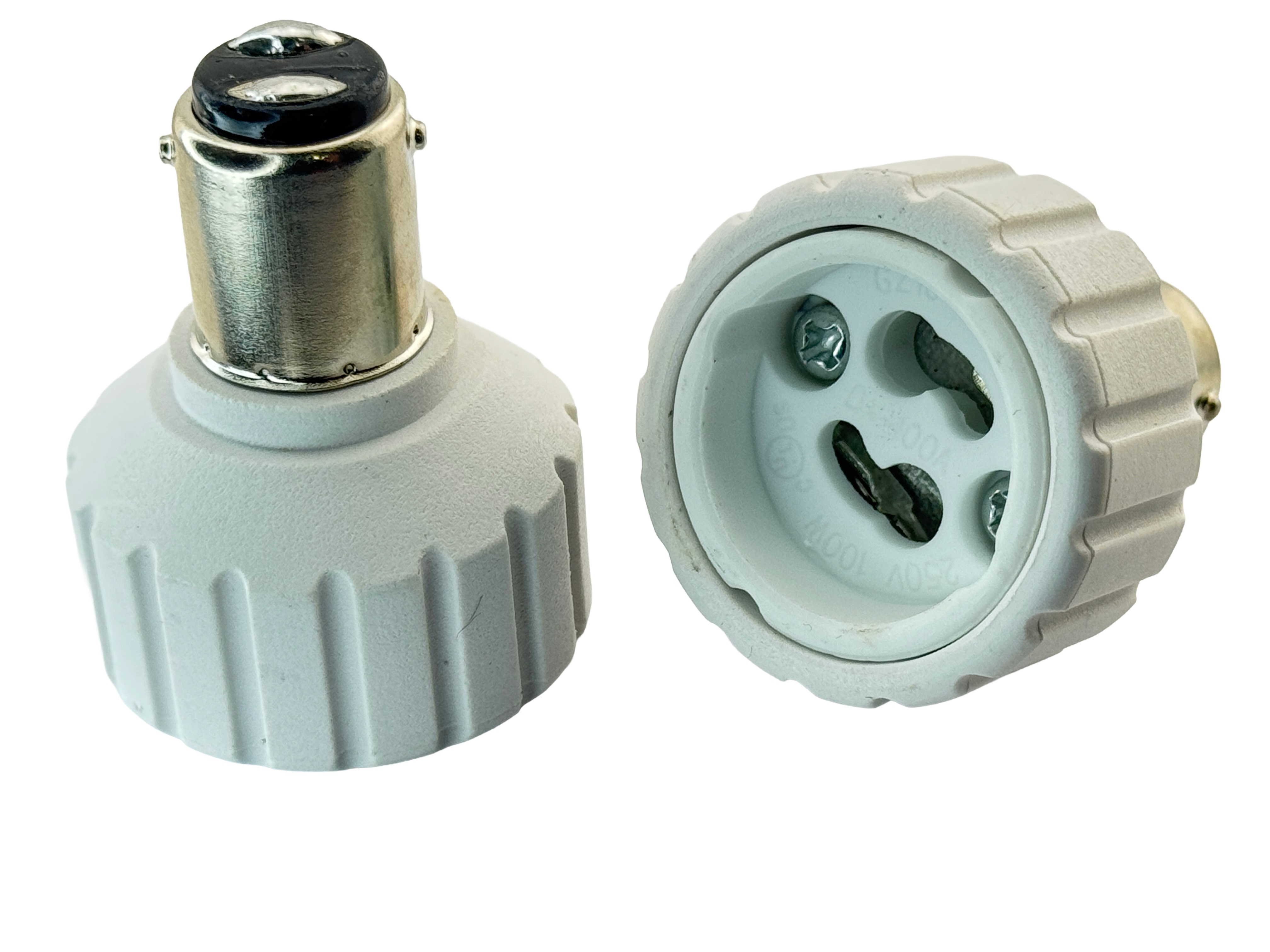 Rebaydo 2pcs BA15D Male to GZ10 Female Converter Adapter