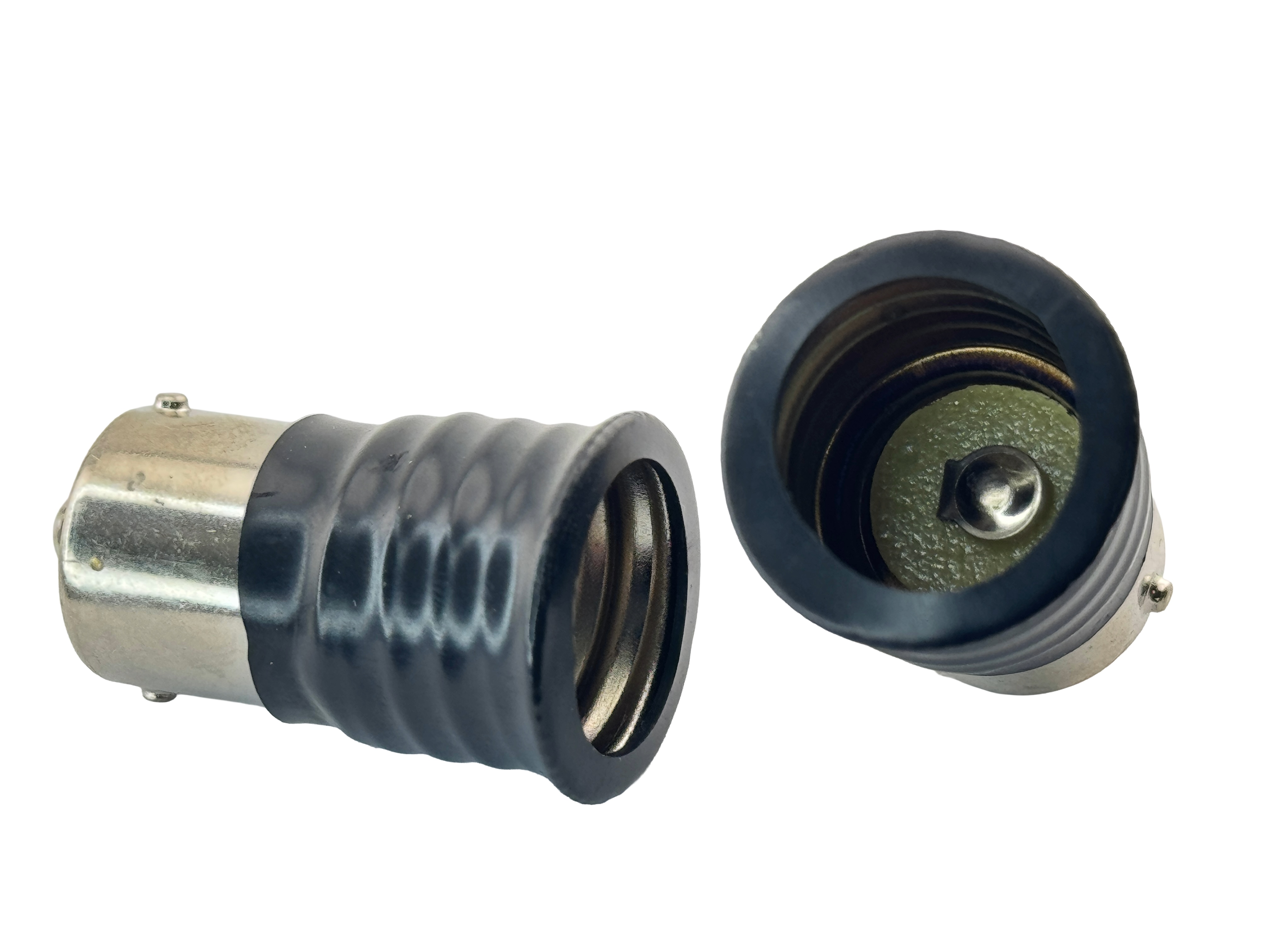 Rebaydo 2pcs BA15S male To E17 female Screw Converter