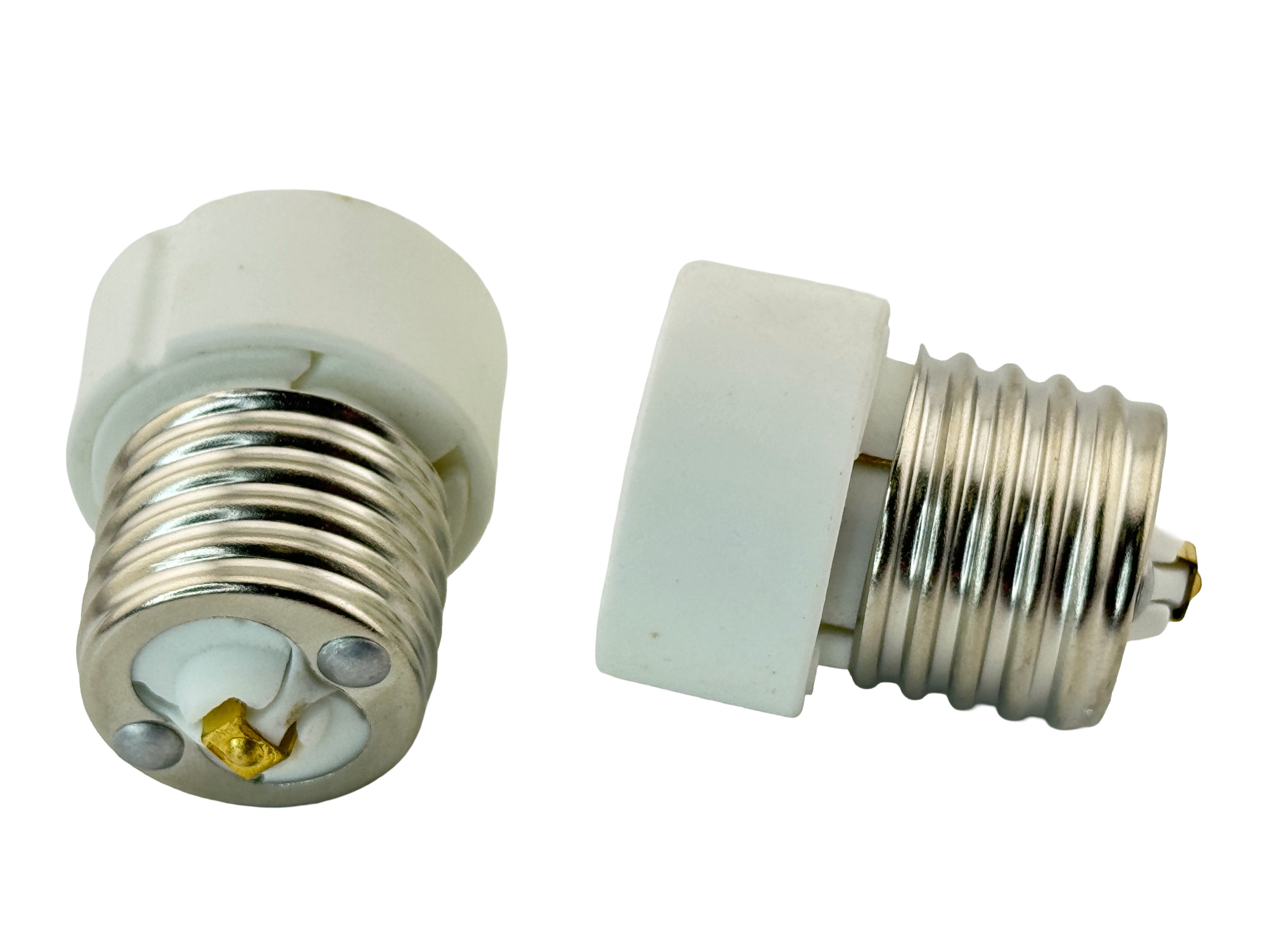 Rebaydo 2pcs E26/E27 Male to GU10 Female Ceramic Adapter Converter
