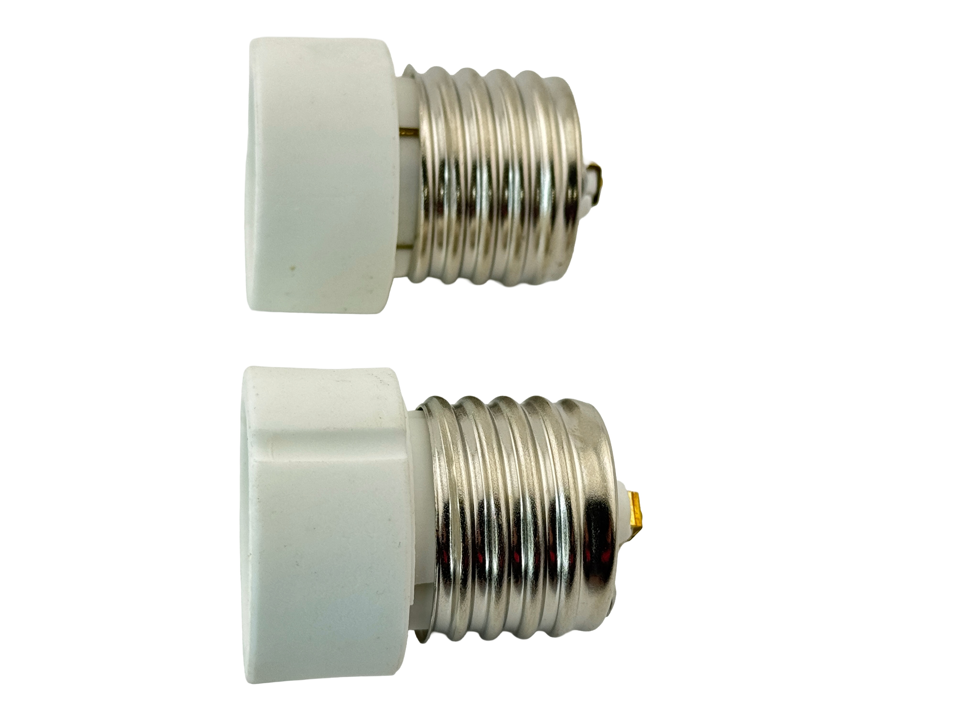 Rebaydo 2pcs E26/E27 Male to GU10 Female Ceramic Adapter Converter