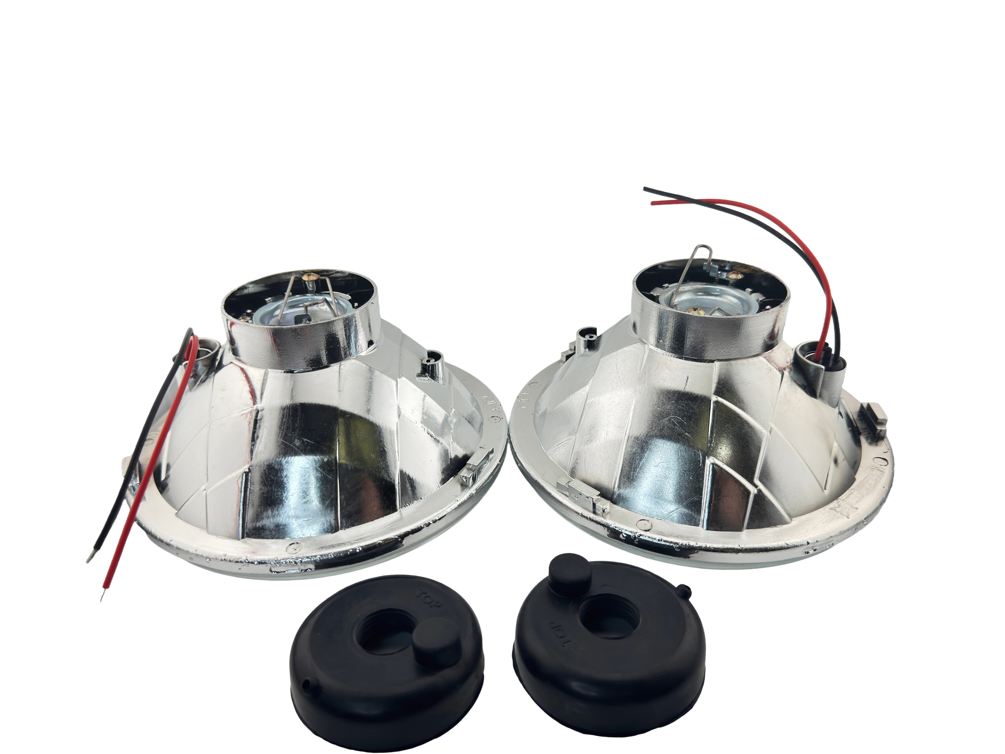 Headlight SemiSealed Housing 7" Round With Park Bulb Pair NCNRNW product 69854