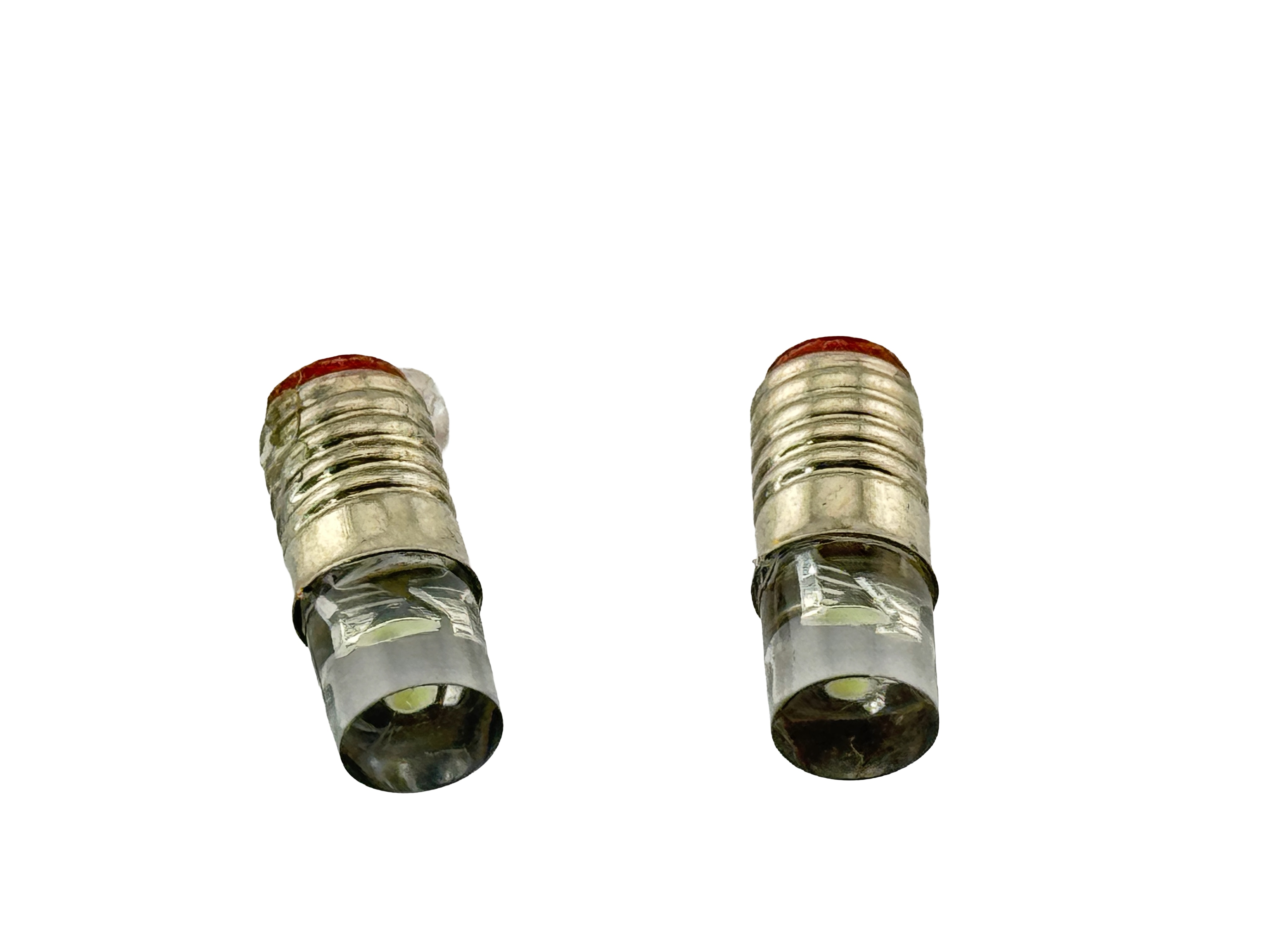 Rebaydo 2pcs E5 Midget Screw LED Flat Top 6 To 12 Volt DC Dim-able T1 3/4