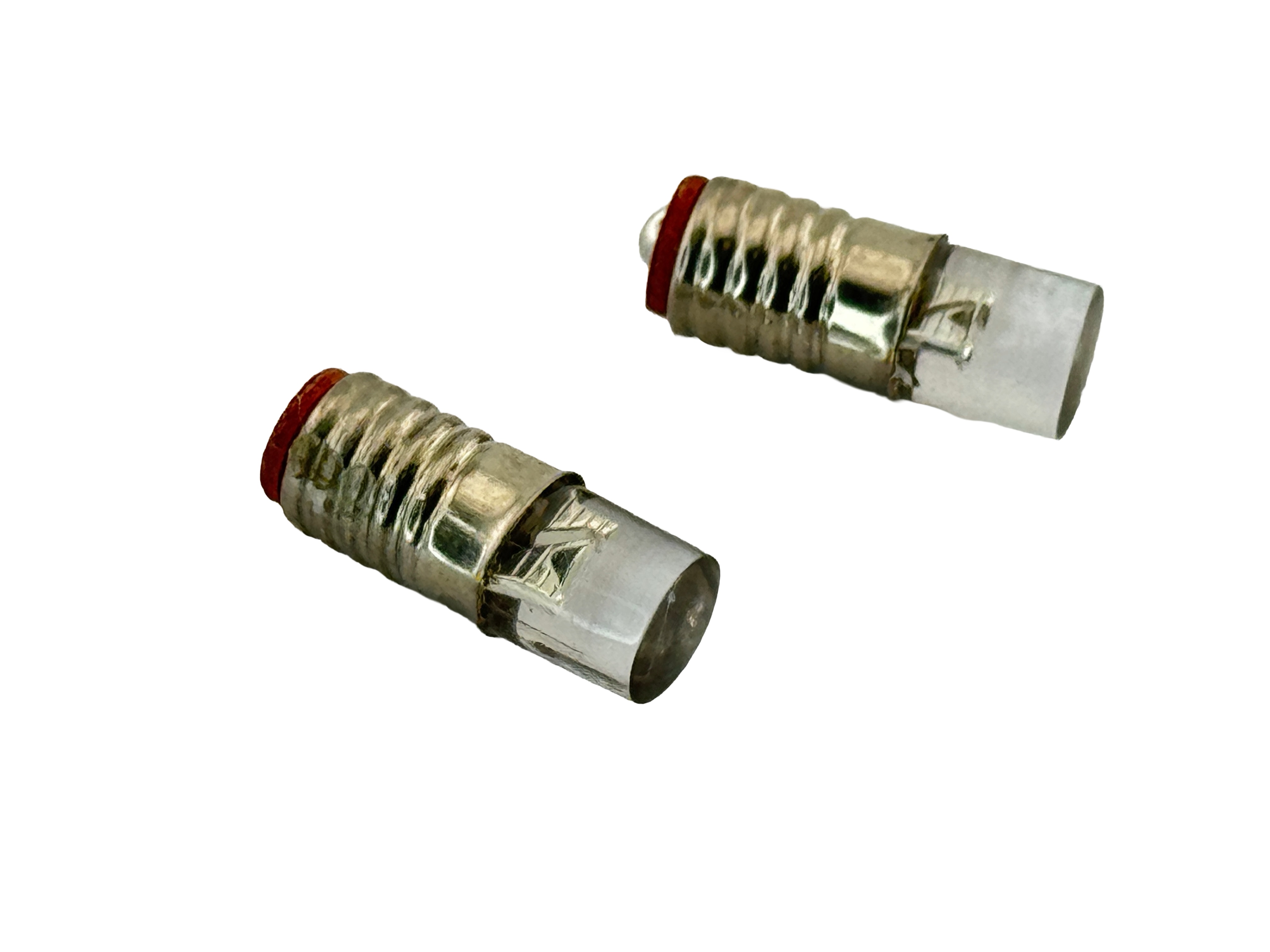 Rebaydo 2pcs E5 Midget Screw LED Flat Top 6 To 12 Volt DC Dim-able T1 3/4