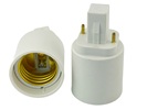 Rebaydo 2pcs G24 2 Pin male to E27 female Converter
