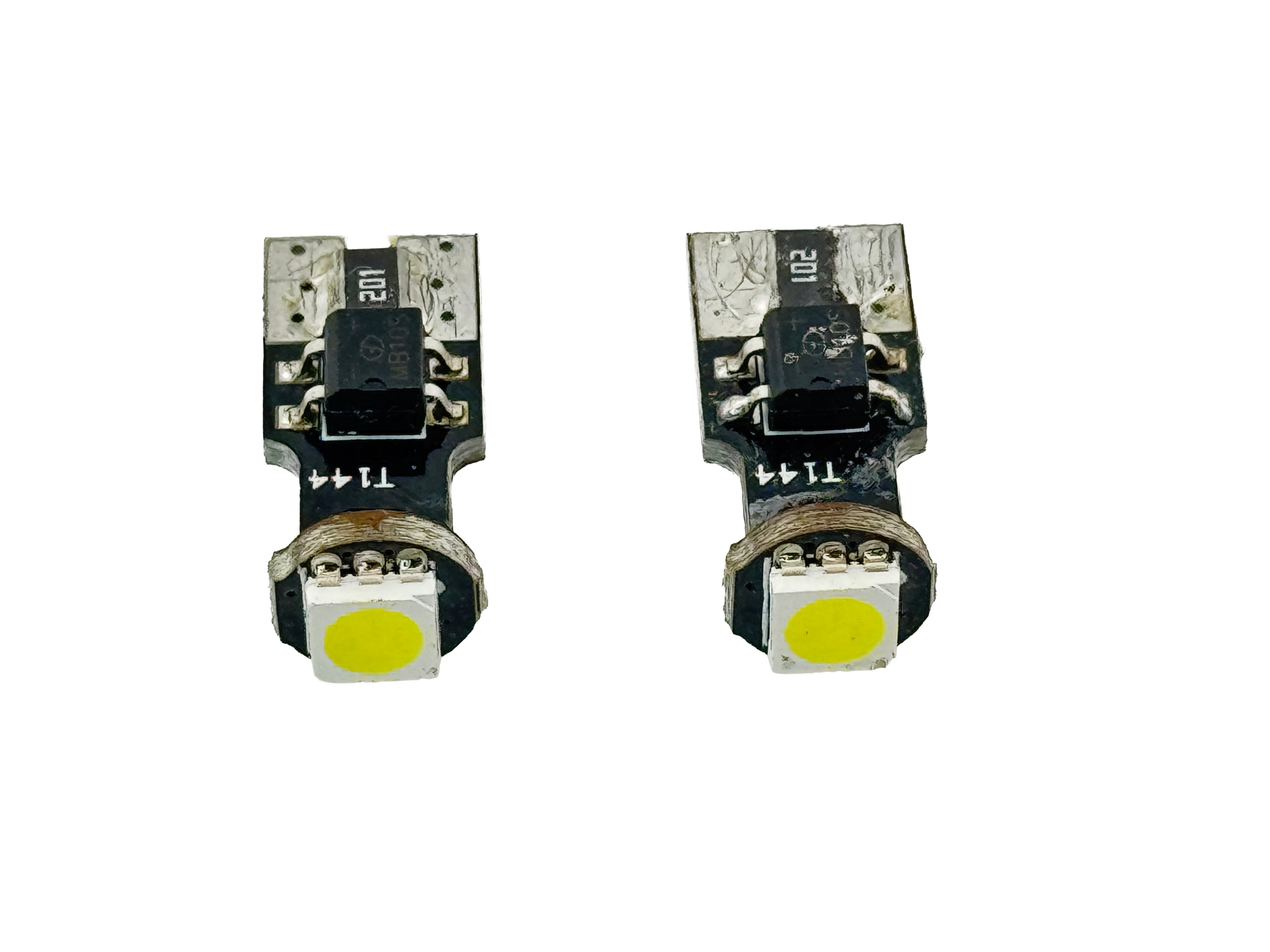 Rebaydo 2pcs T10 Wedge 5050 3 Chip LED Canbus T3 1/4