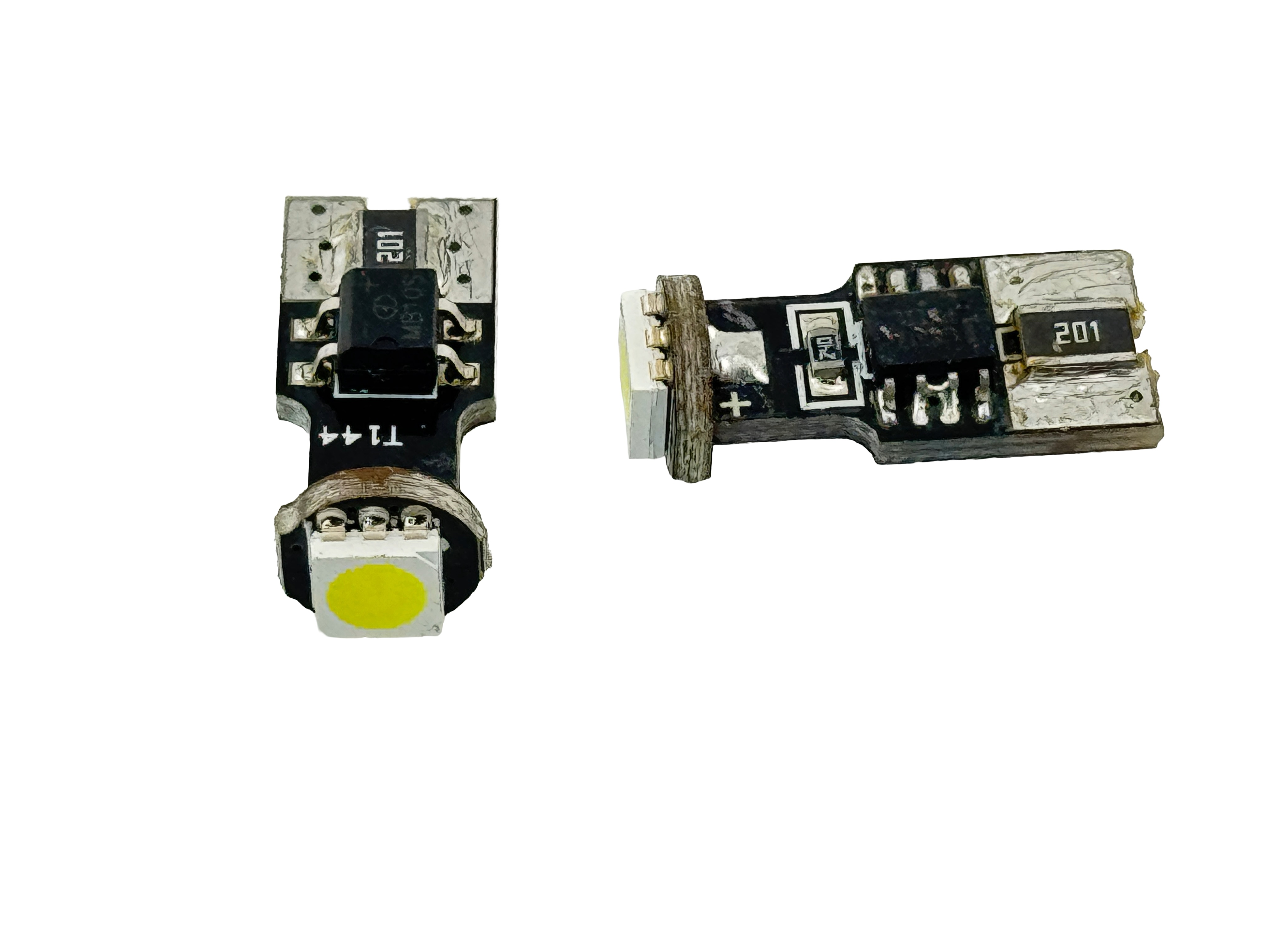 Rebaydo 2pcs T10 Wedge 5050 3 Chip LED Canbus T3 1/4