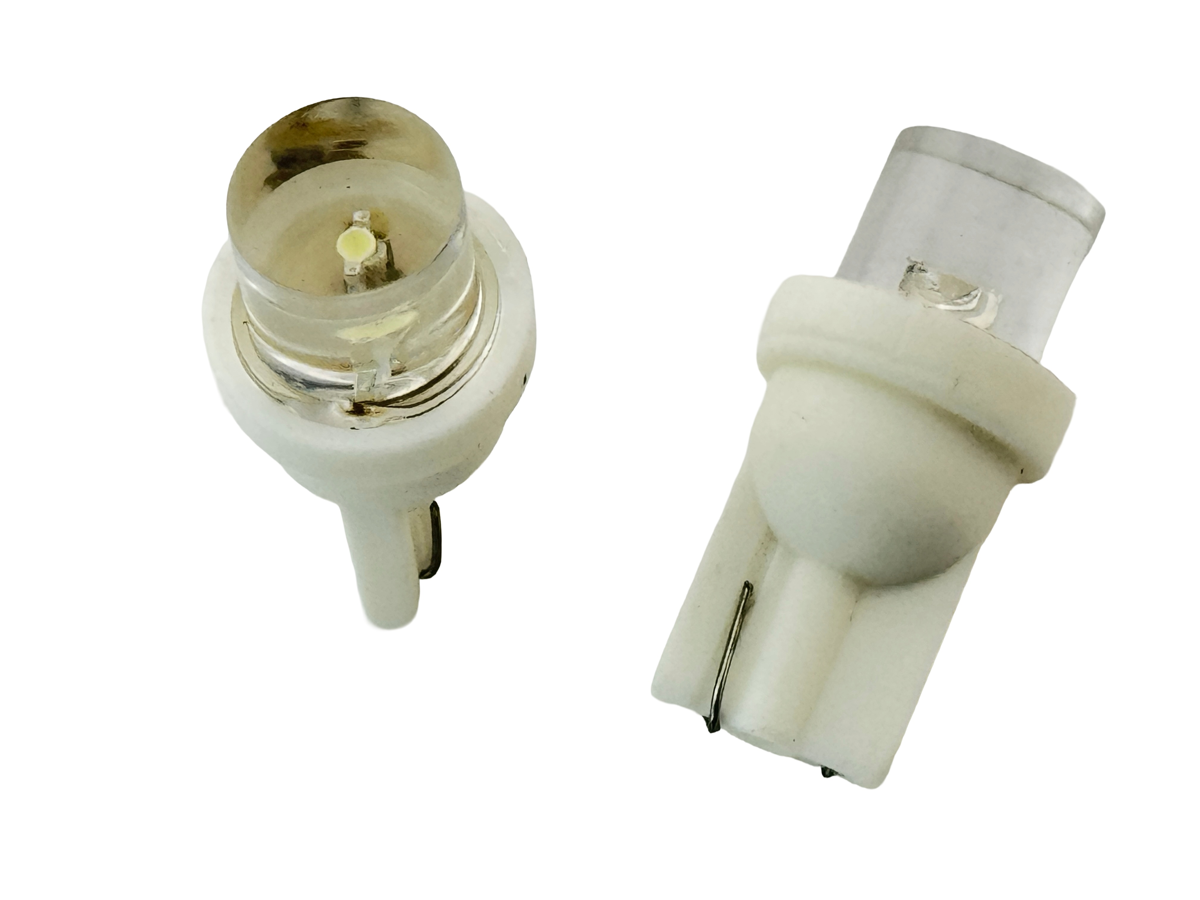 Rebaydo 2pcs Flat 1 L.E.D. T10 Wedge LED Lamp 12 VDC