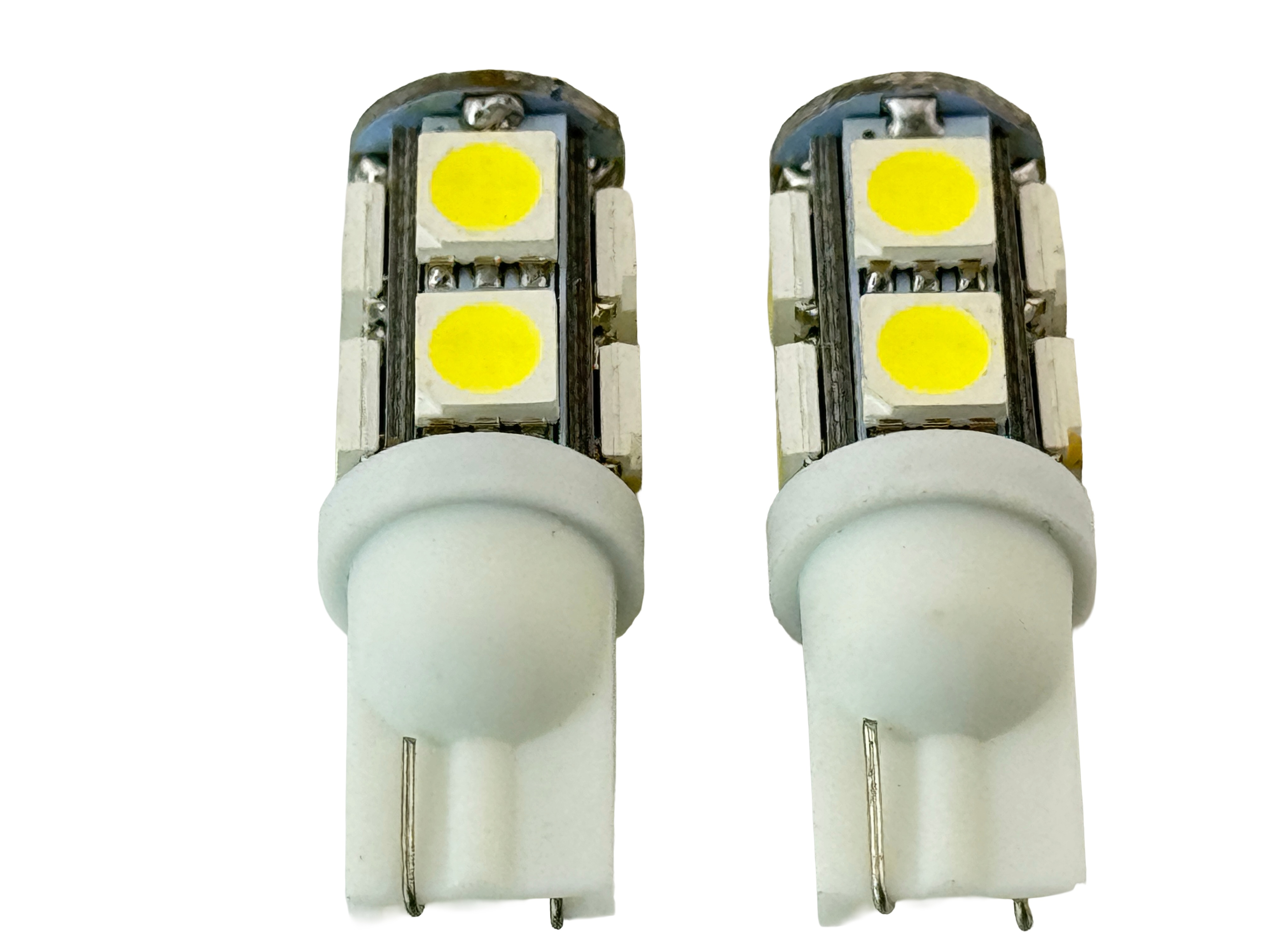 Rebaydo 2pcs 9 SMD 5050 (3 chip) T10 Wedge LED Light 12VDC