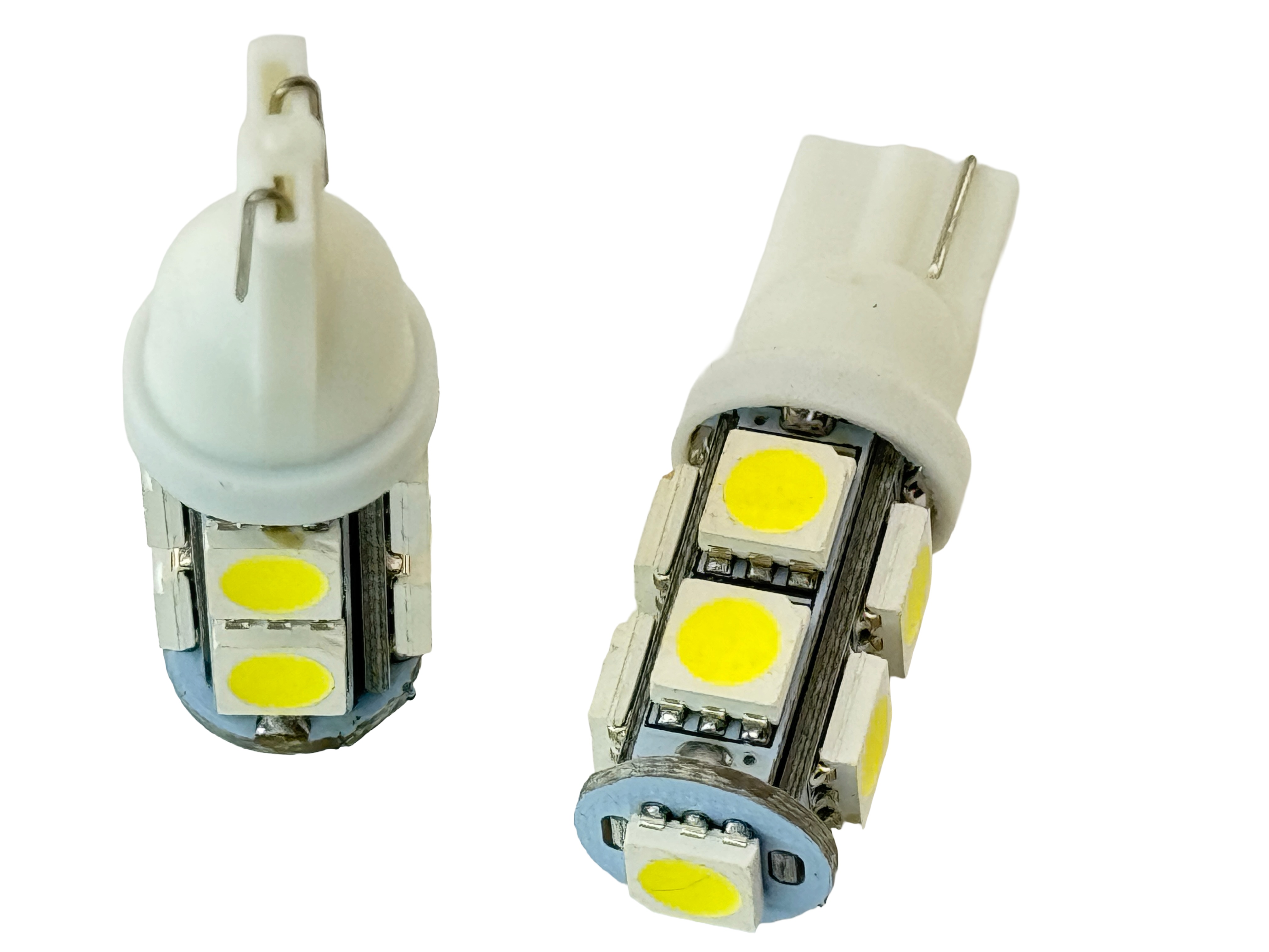 Rebaydo 2pcs 9 SMD 5050 (3 chip) T10 Wedge LED Light 12VDC