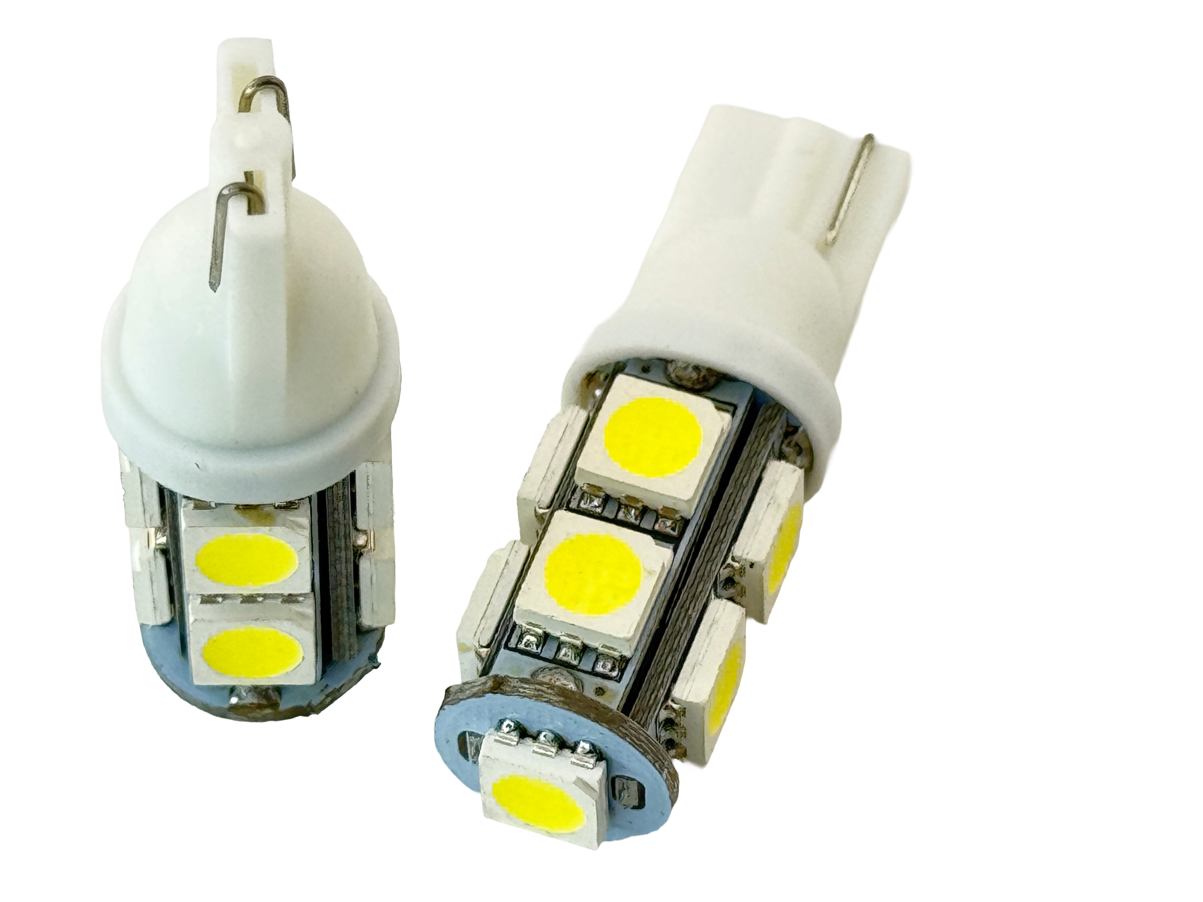 Rebaydo 2pcs 9 SMD 5050 (3 chip) T10 Wedge LED Light 12VDC
