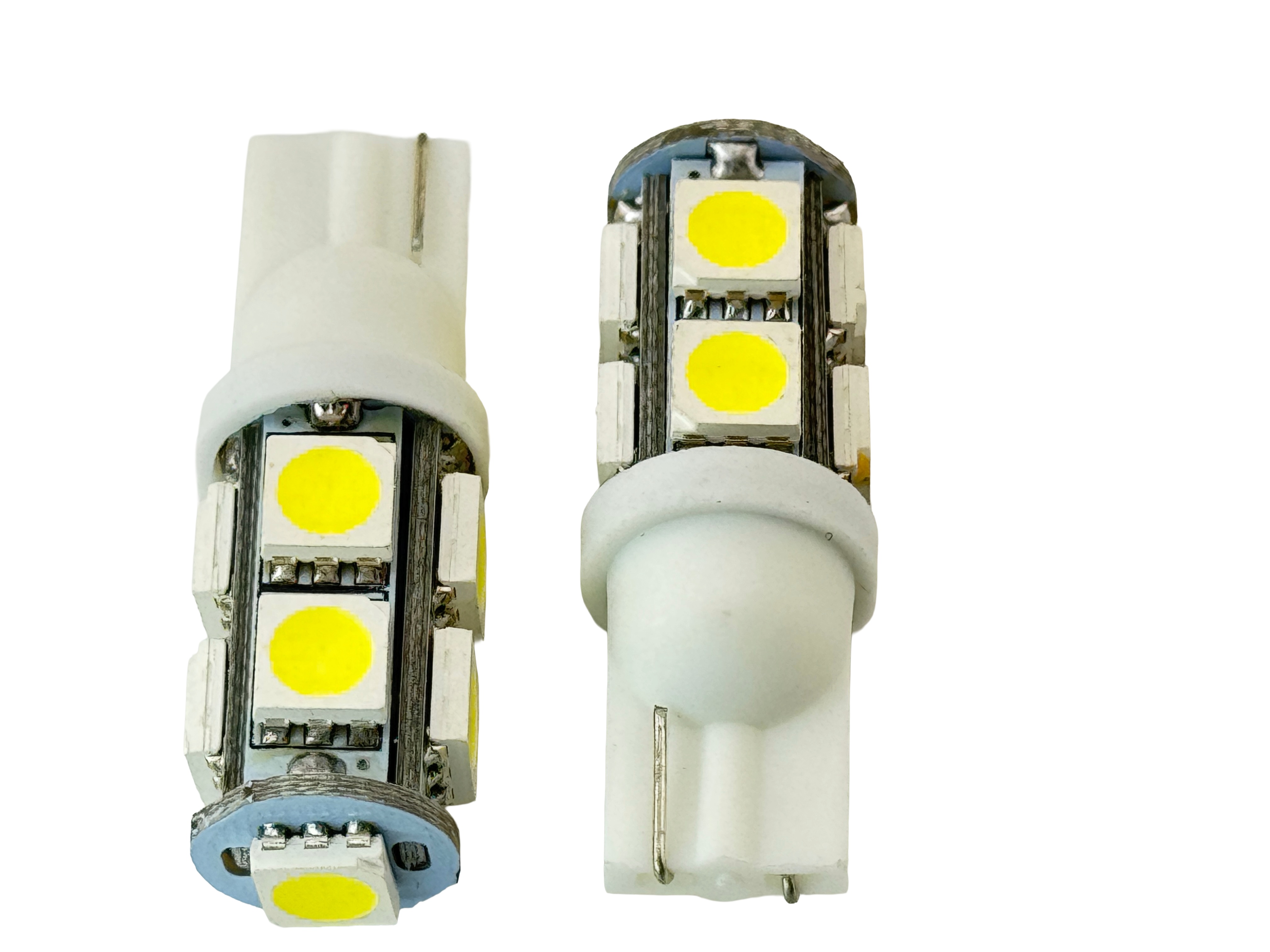 Rebaydo 2pcs 9 SMD 5050 (3 chip) T10 Wedge LED Light 12VDC
