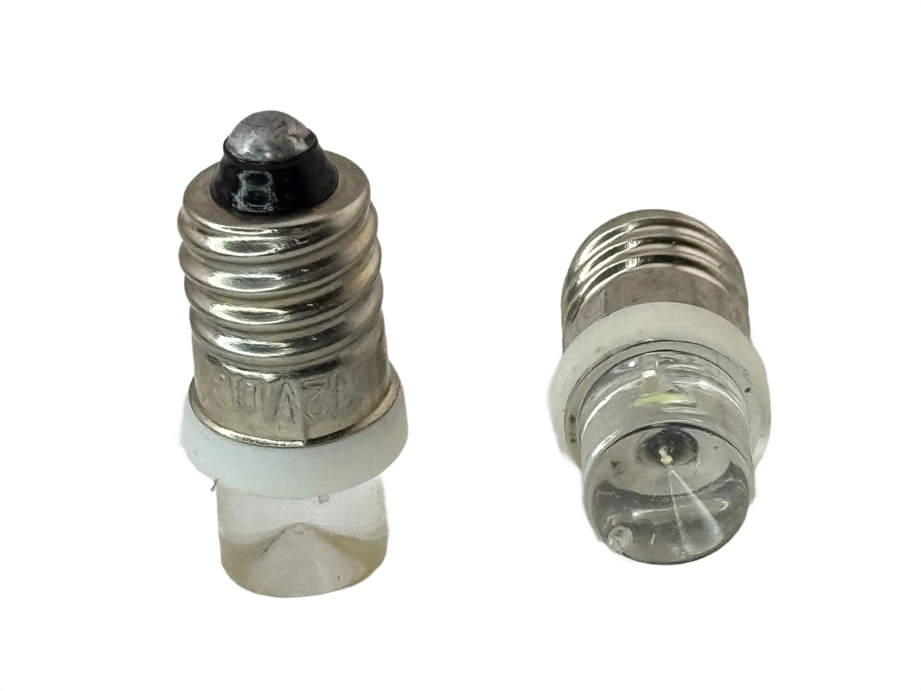 Rebaydo 2pcs E10 Miniature Screw Concave LED Bulb 12 Volt DC