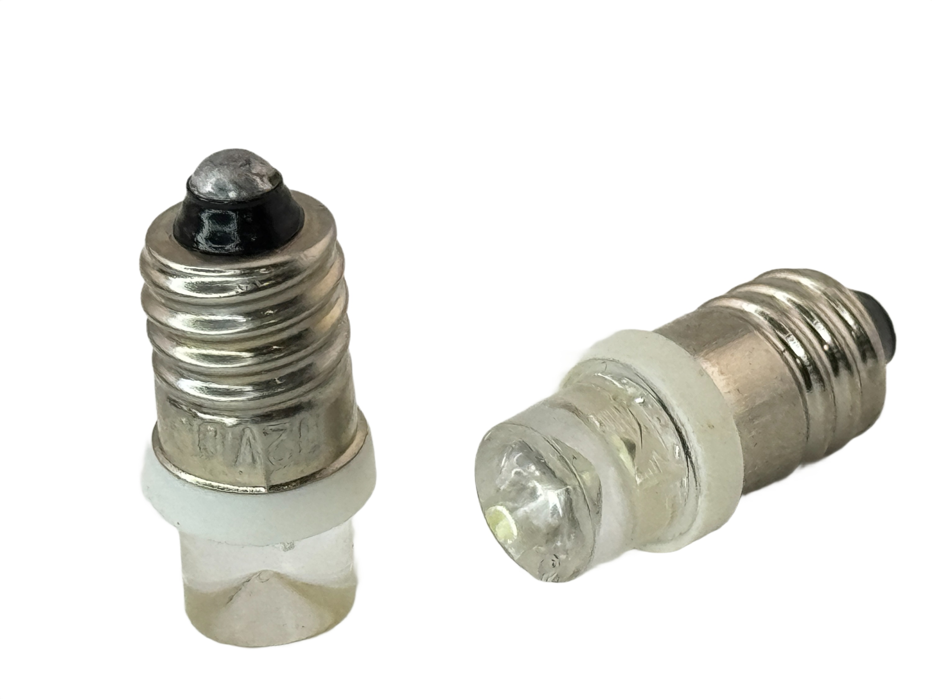 Rebaydo 2pcs E10 Miniature Screw Concave LED Bulb 12 Volt DC