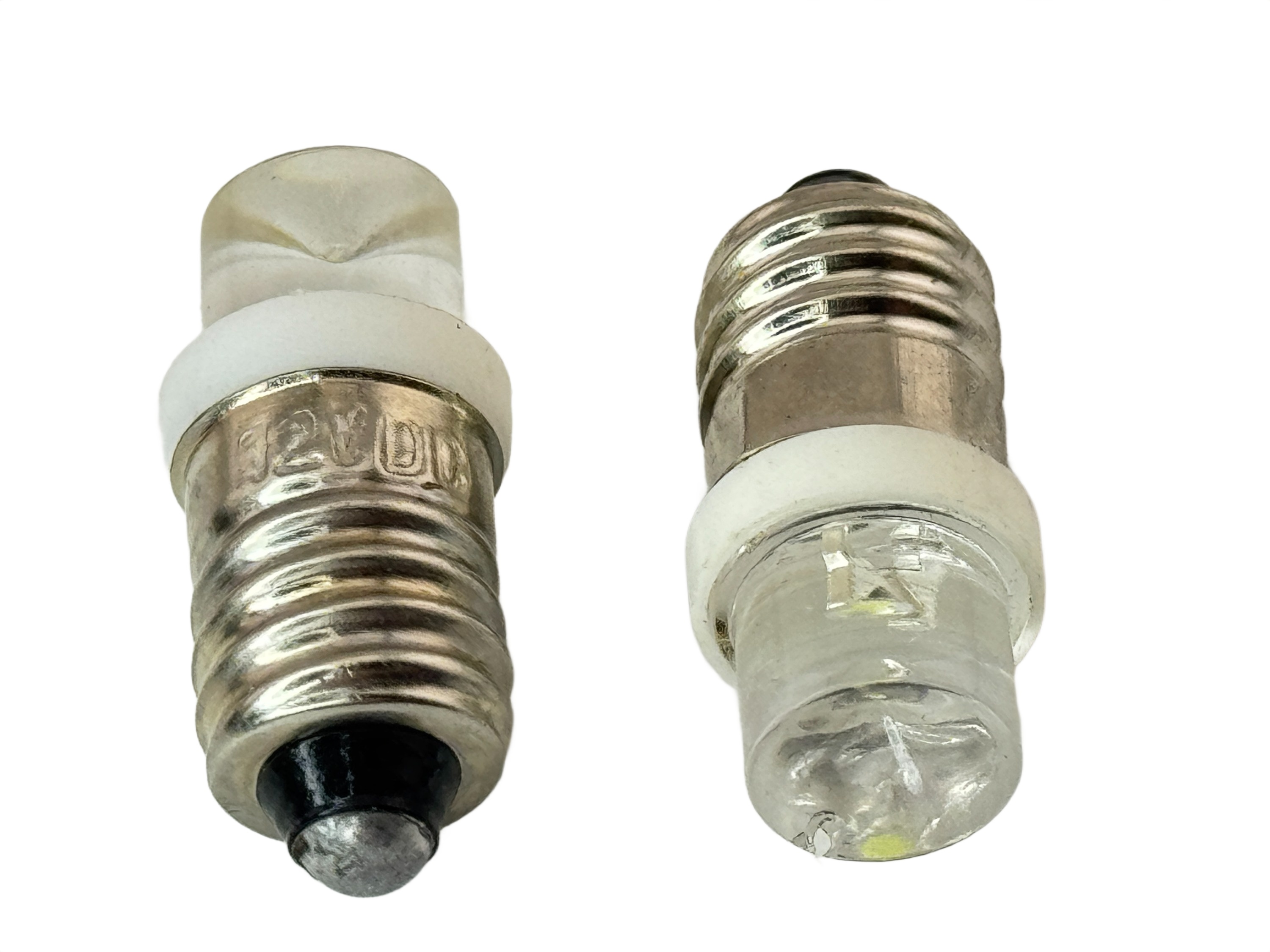 Rebaydo 2pcs E10 Miniature Screw Concave LED Bulb 12 Volt DC