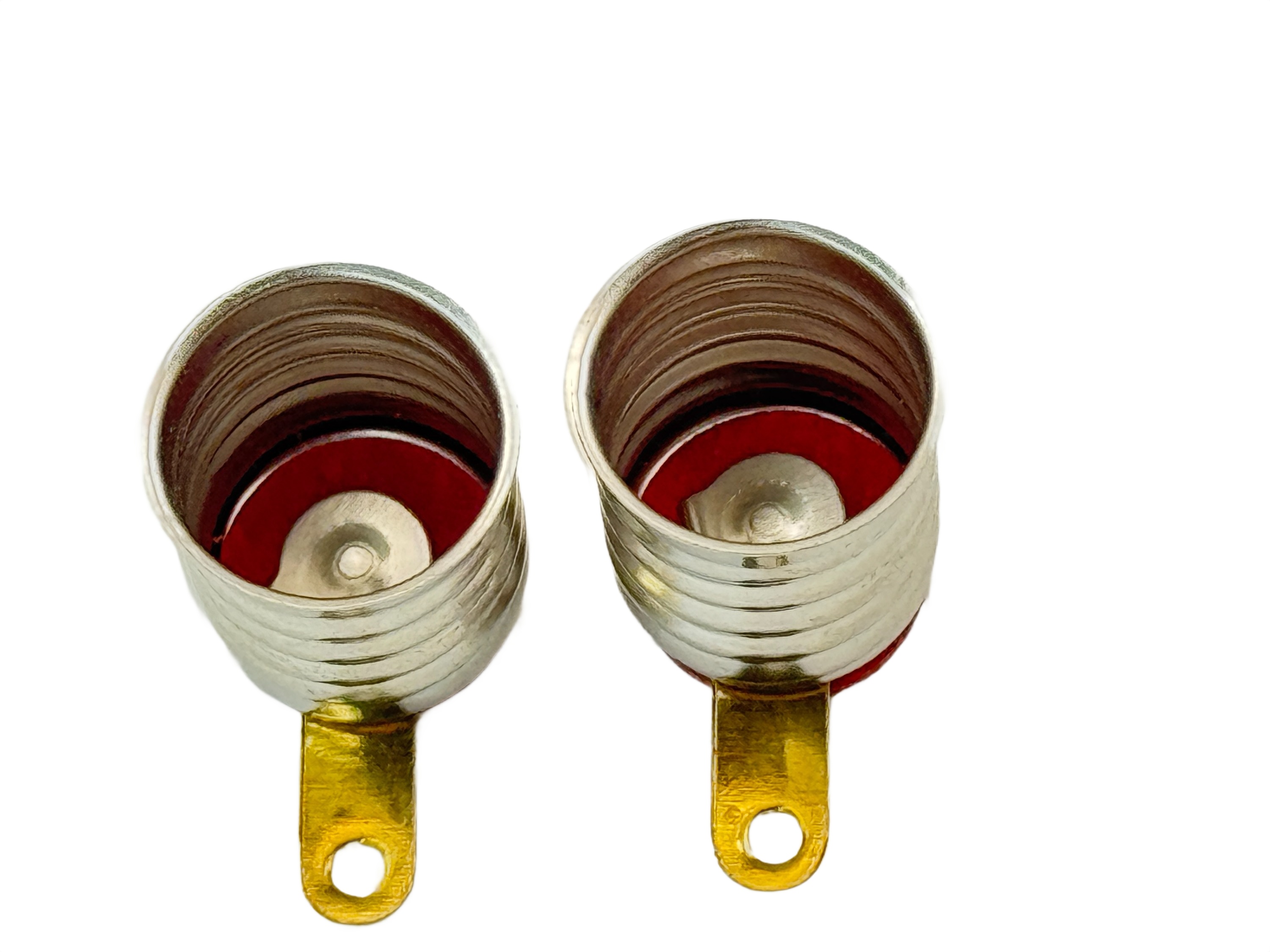 Rebaydo 2pcs E10 Screw Base Socket with Solderable Tabs 