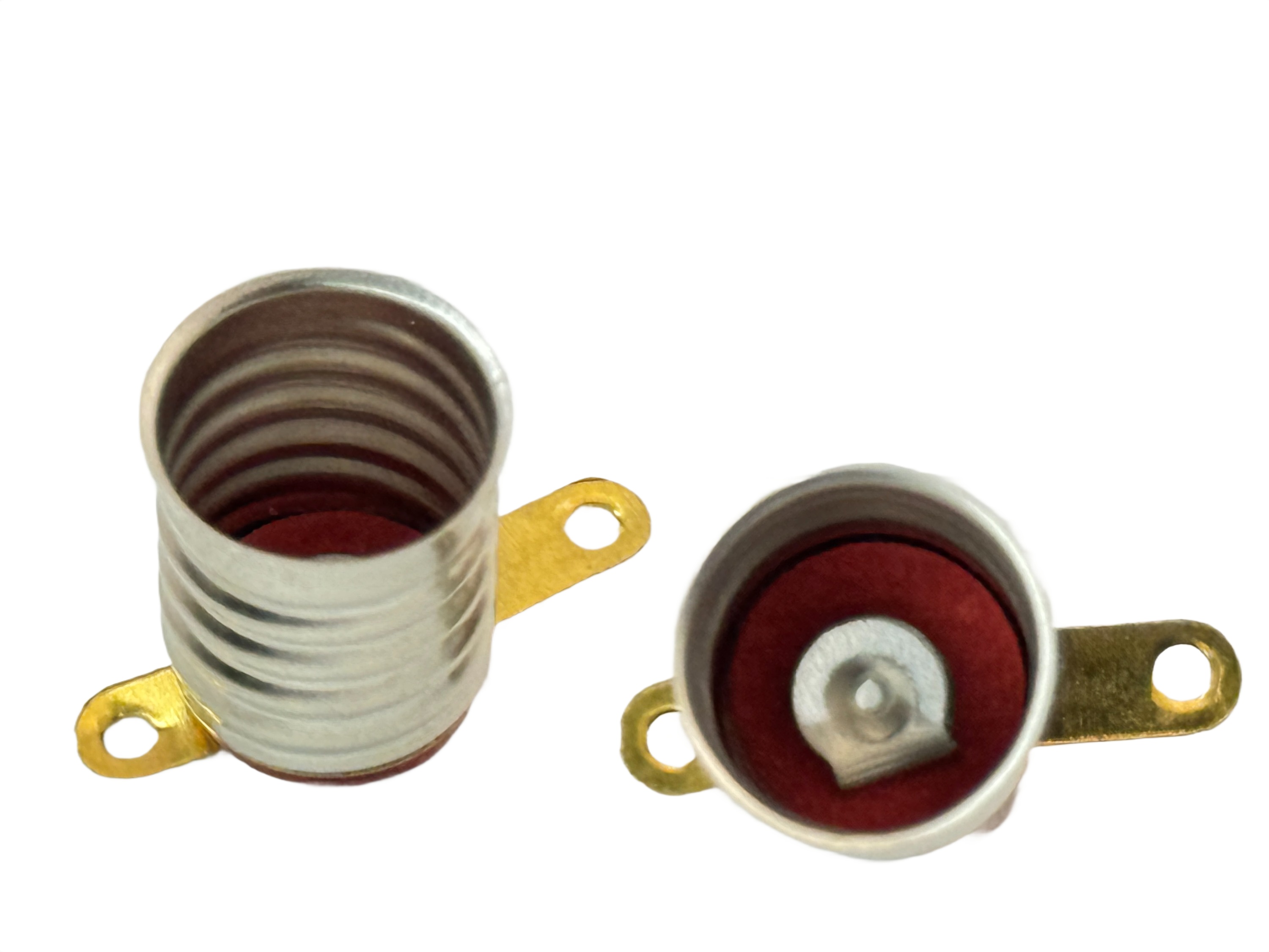 Rebaydo 2pcs E10 Screw Base Socket with Solderable Tabs 