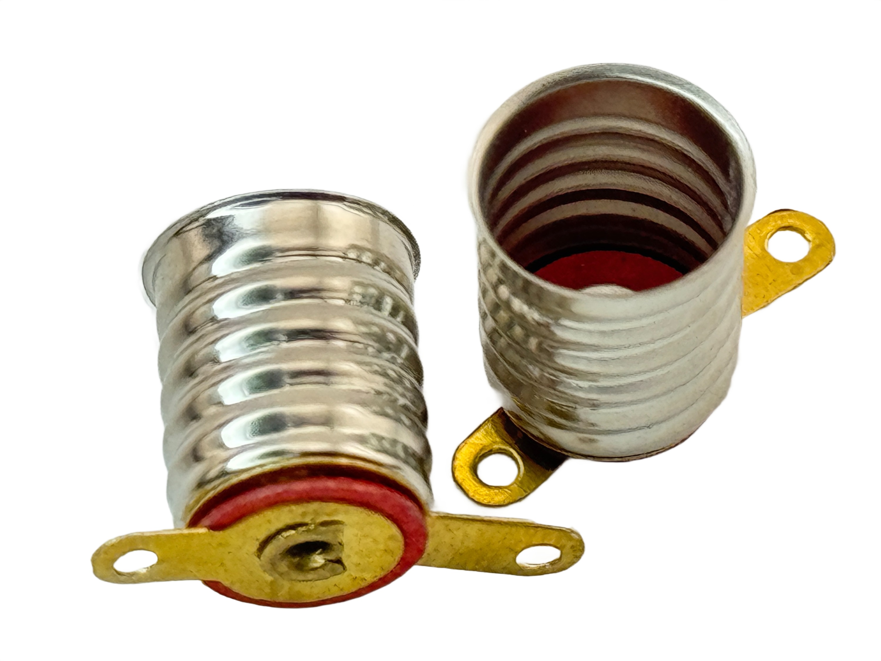 Rebaydo 2pcs E10 Screw Base Socket with Solderable Tabs 