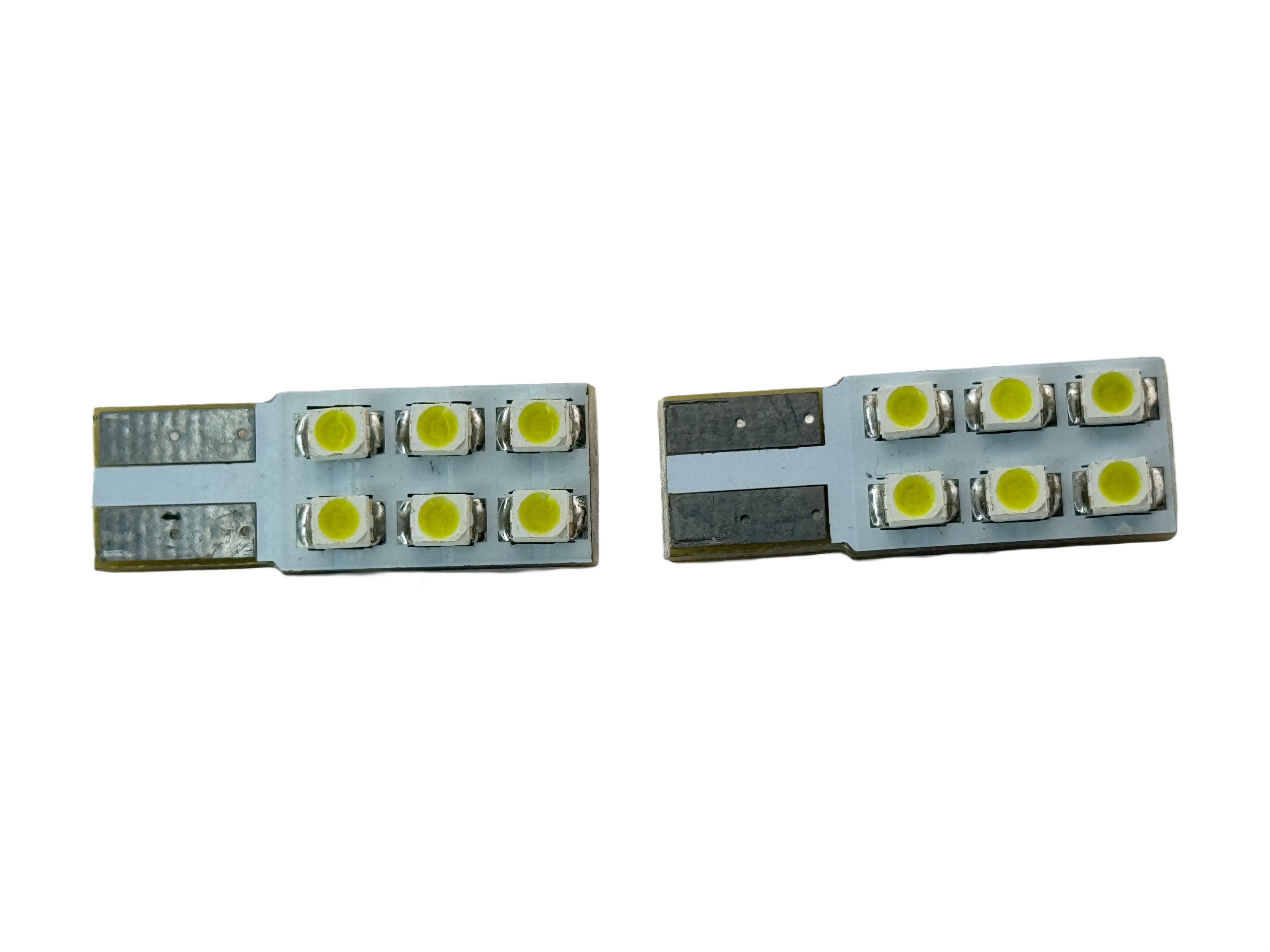 Rebaydo 2pcs T10 Wedge Ultra Bright 6 SMD 12V DC/AC