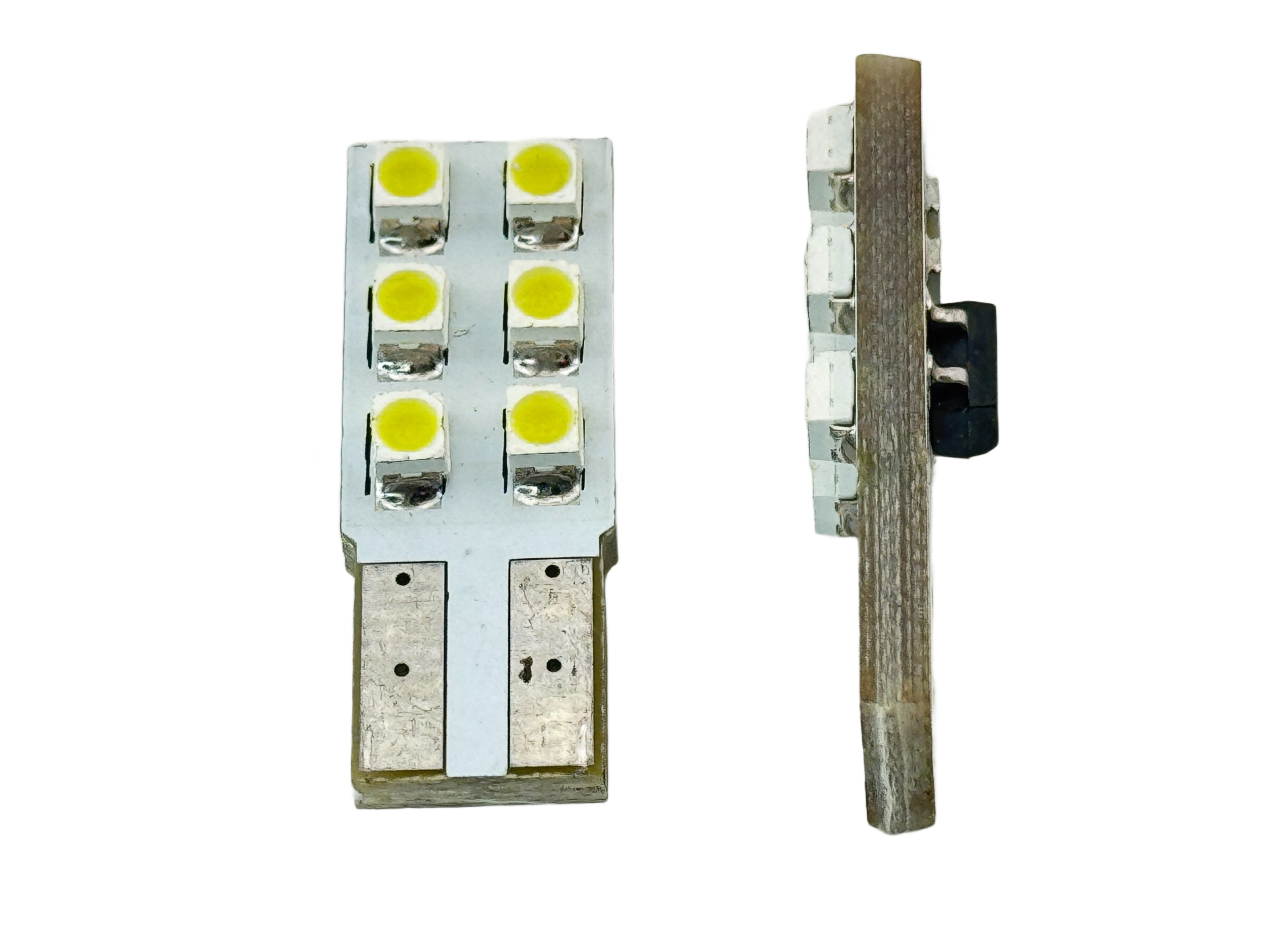 Rebaydo 2pcs T10 Wedge Ultra Bright 6 SMD 12V DC/AC