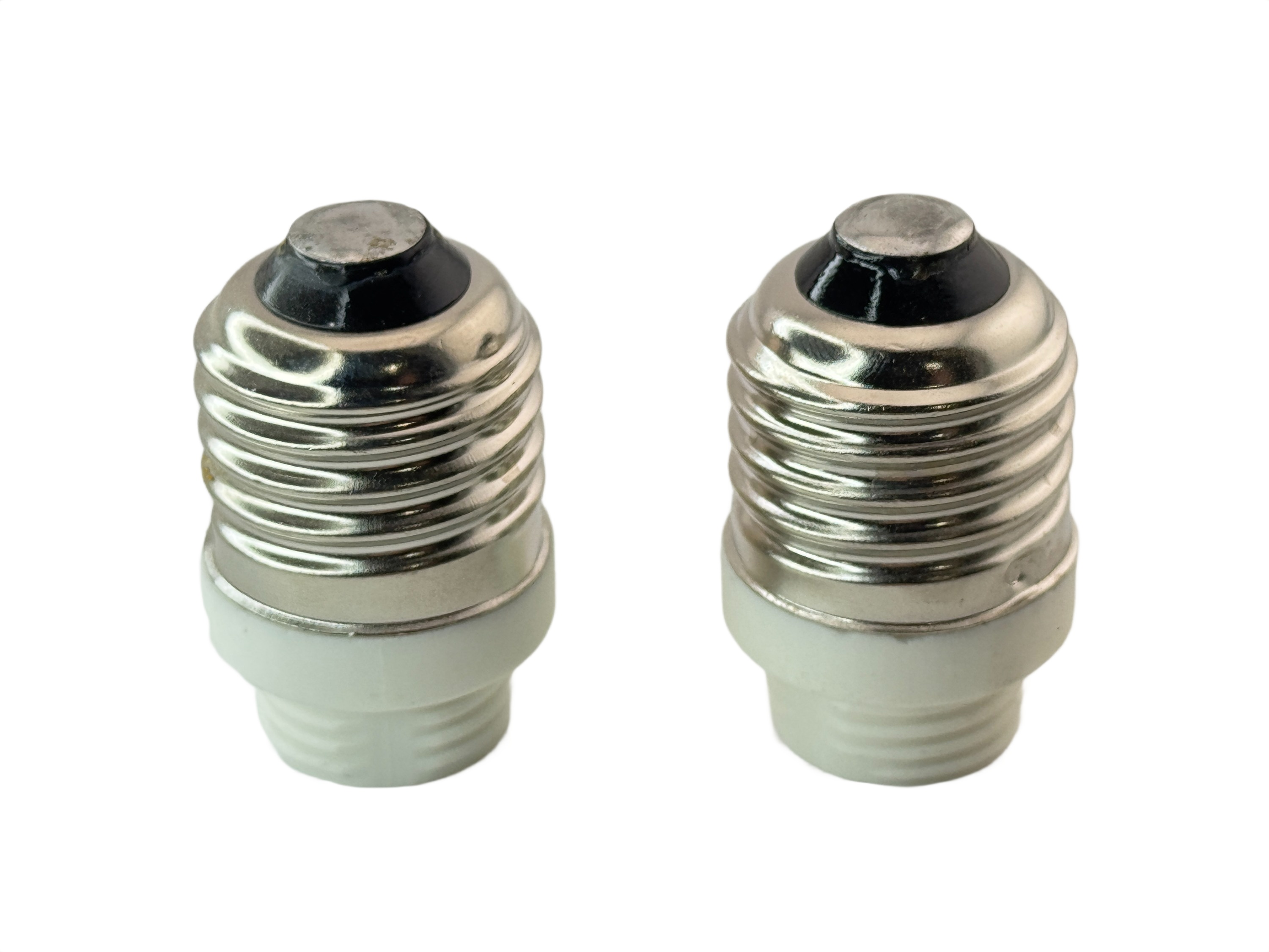Rebaydo 2pcs E26/E27 Male Screw Base to G9 Female Base Converter Adapter
