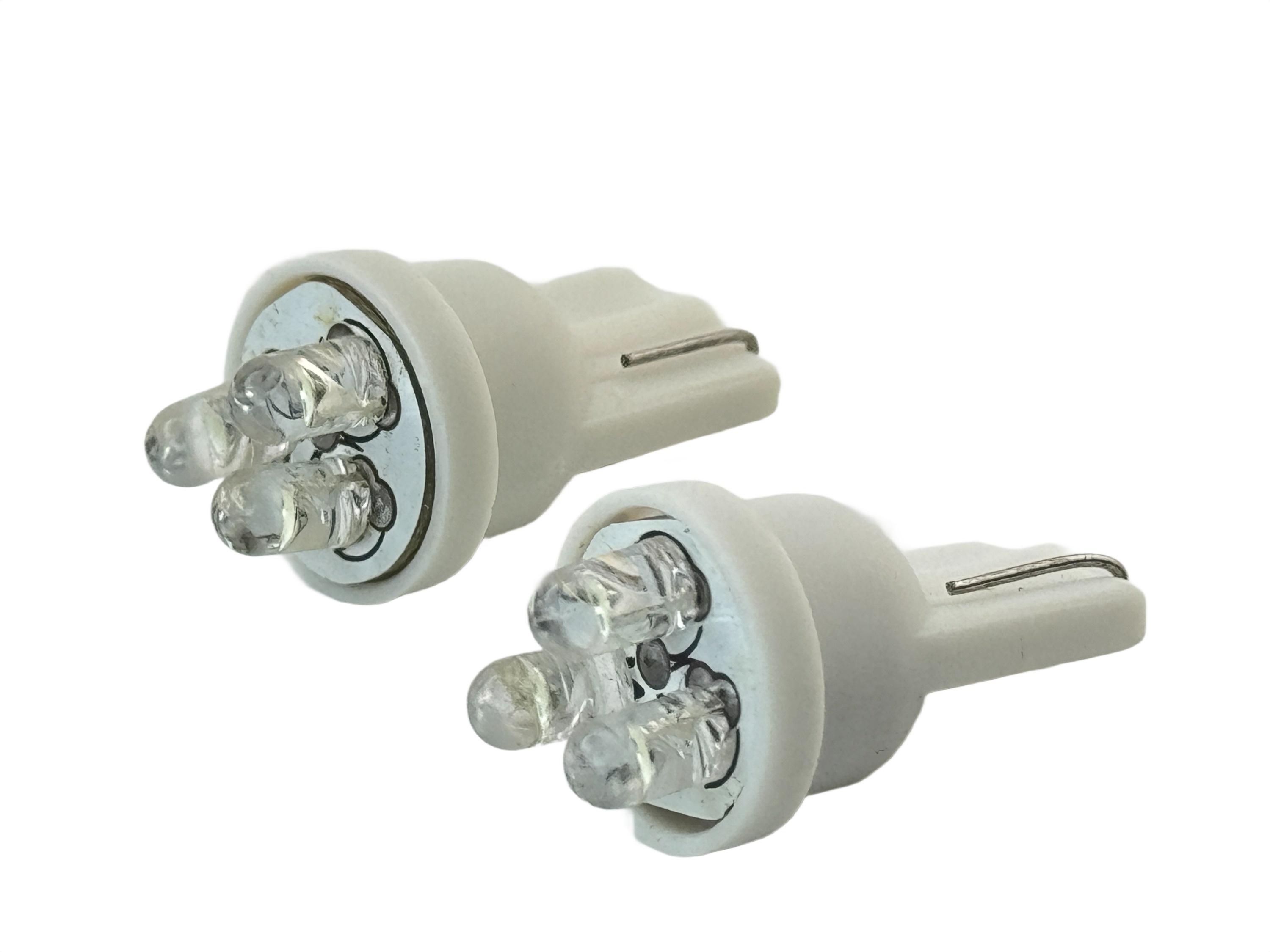 Rebaydo 2pcs 3 LED T10 Wedge LED Light Bulb
