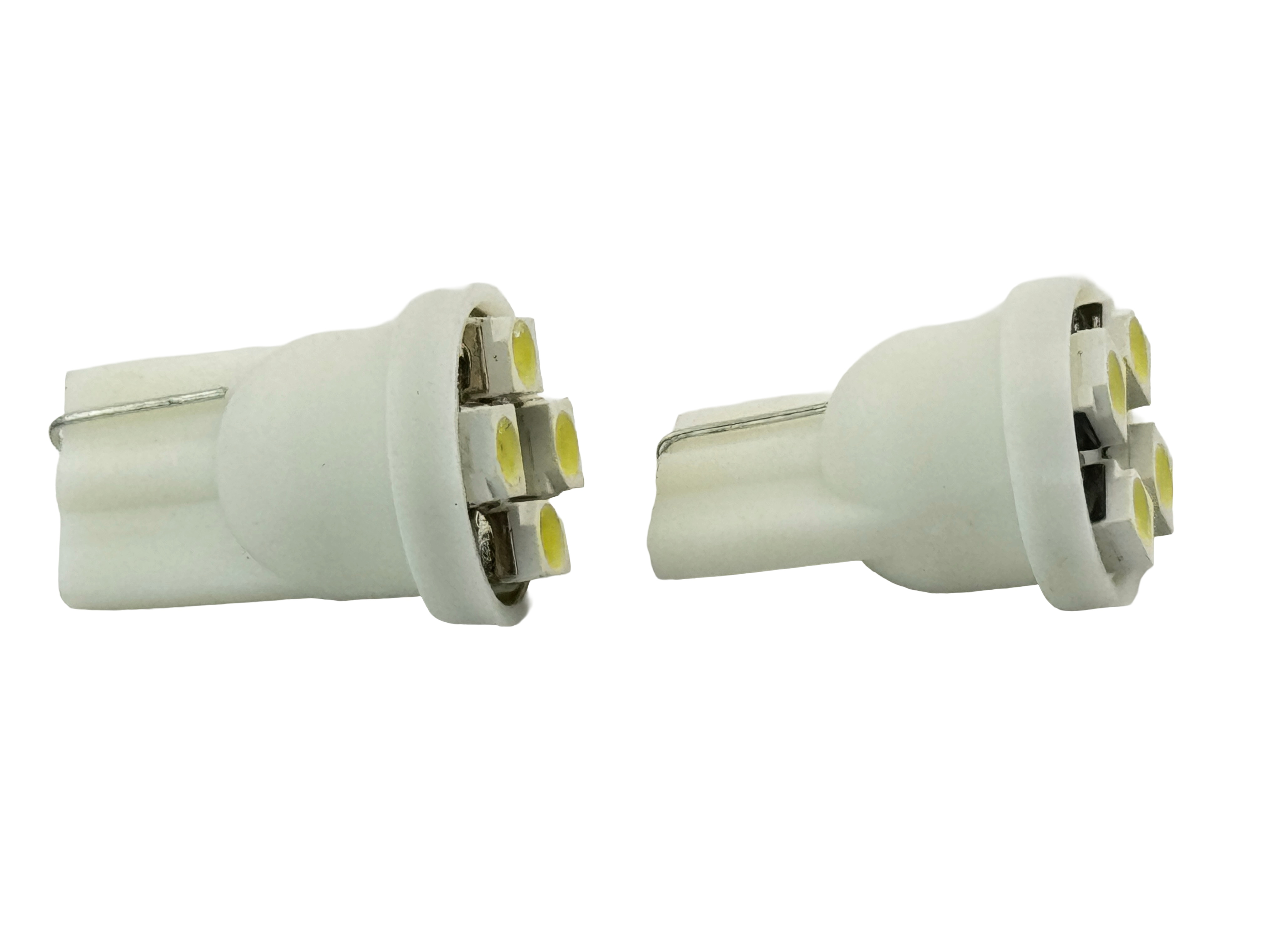 Rebaydo 2pcs 4 SMD 1210  L.E.D.s Forward Firing T10 Wedge LED Light 12VDC
