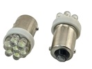Rebaydo 2pcs 1815 7 LED Miniature Bulb BA9S Base 12V DC T3 1/4