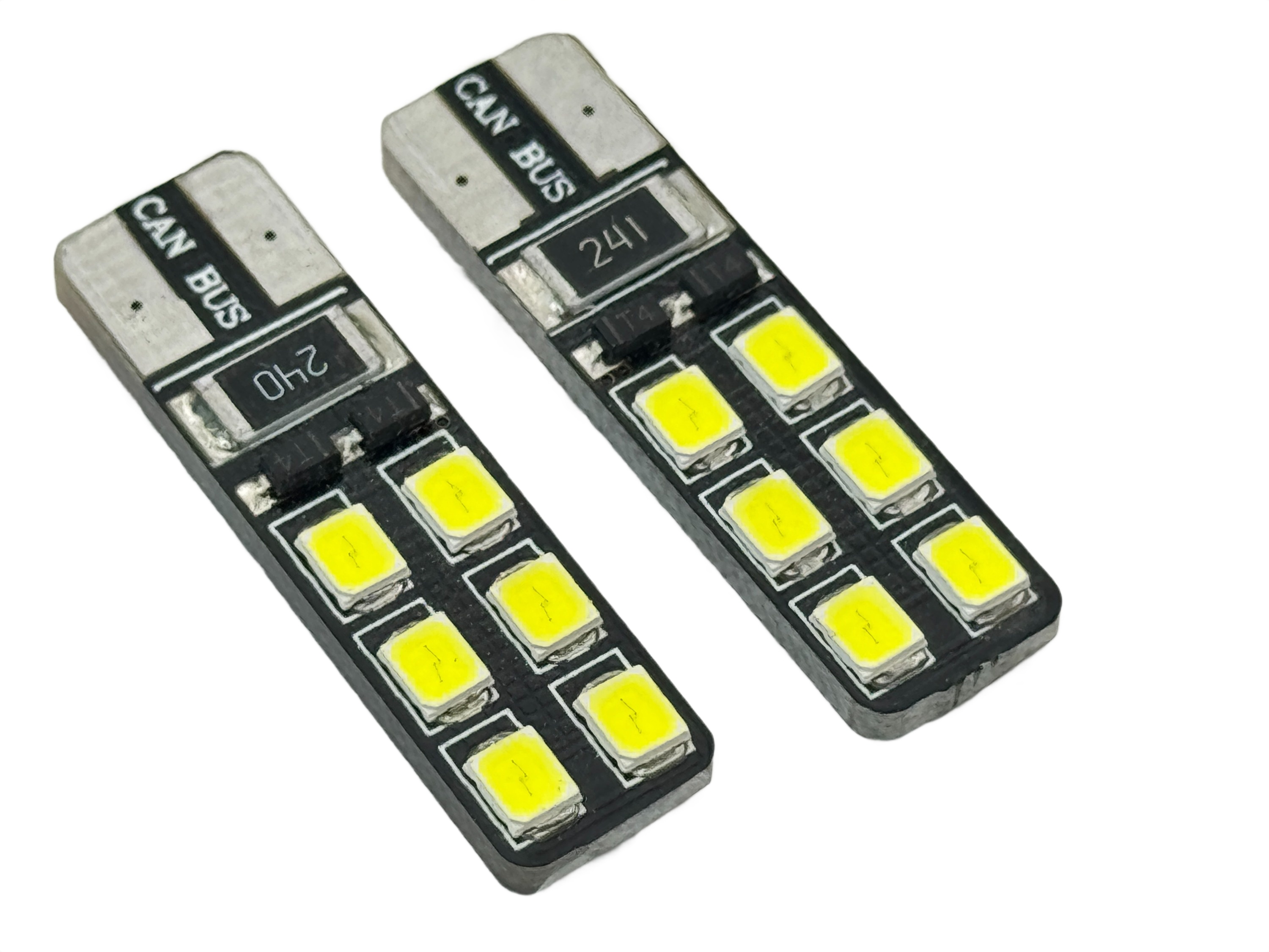 Rebaydo 2pcs T10 Wedge 12 SMD 2835 12V DC