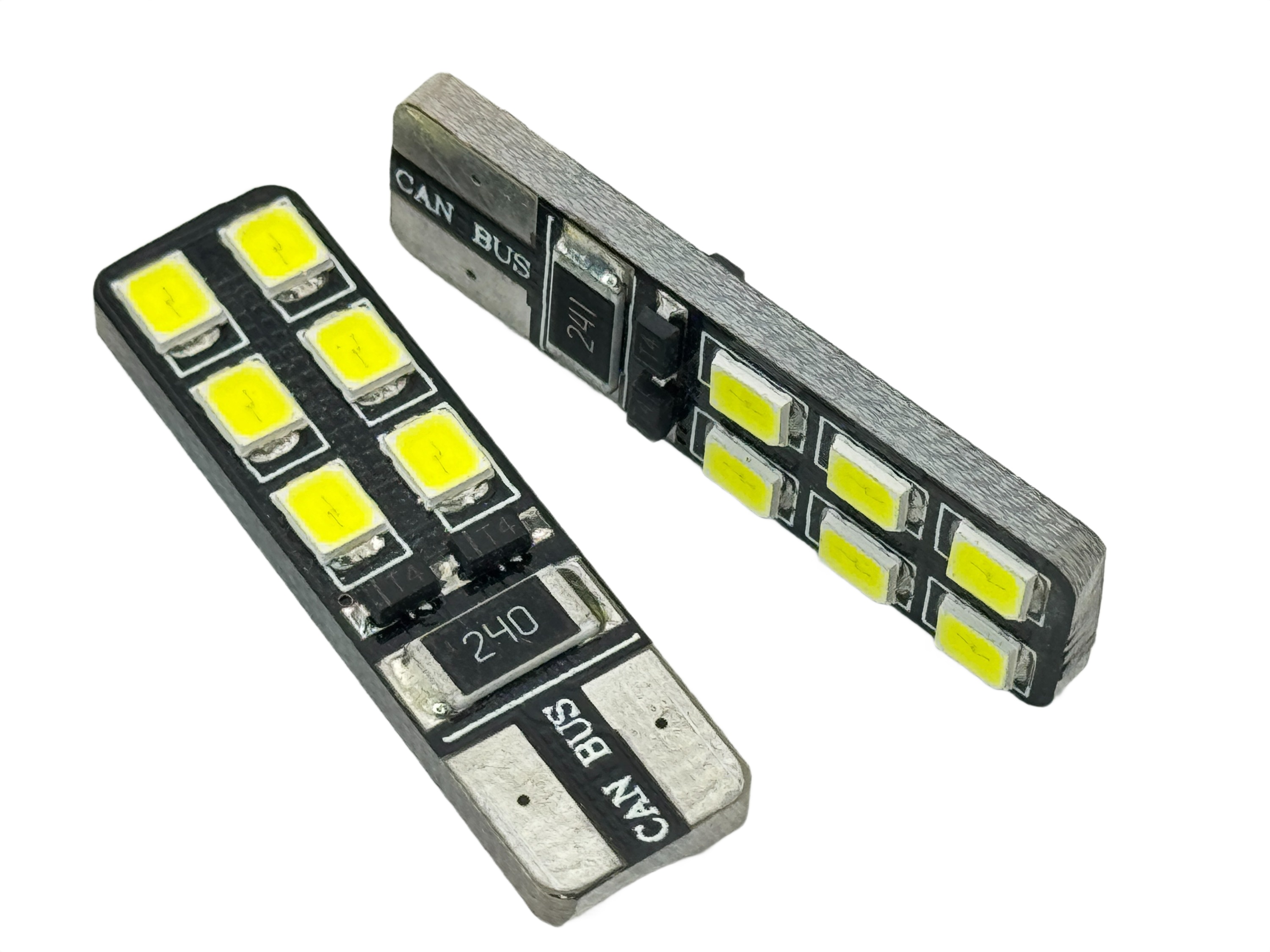 Rebaydo 2pcs T10 Wedge 12 SMD 2835 12V DC