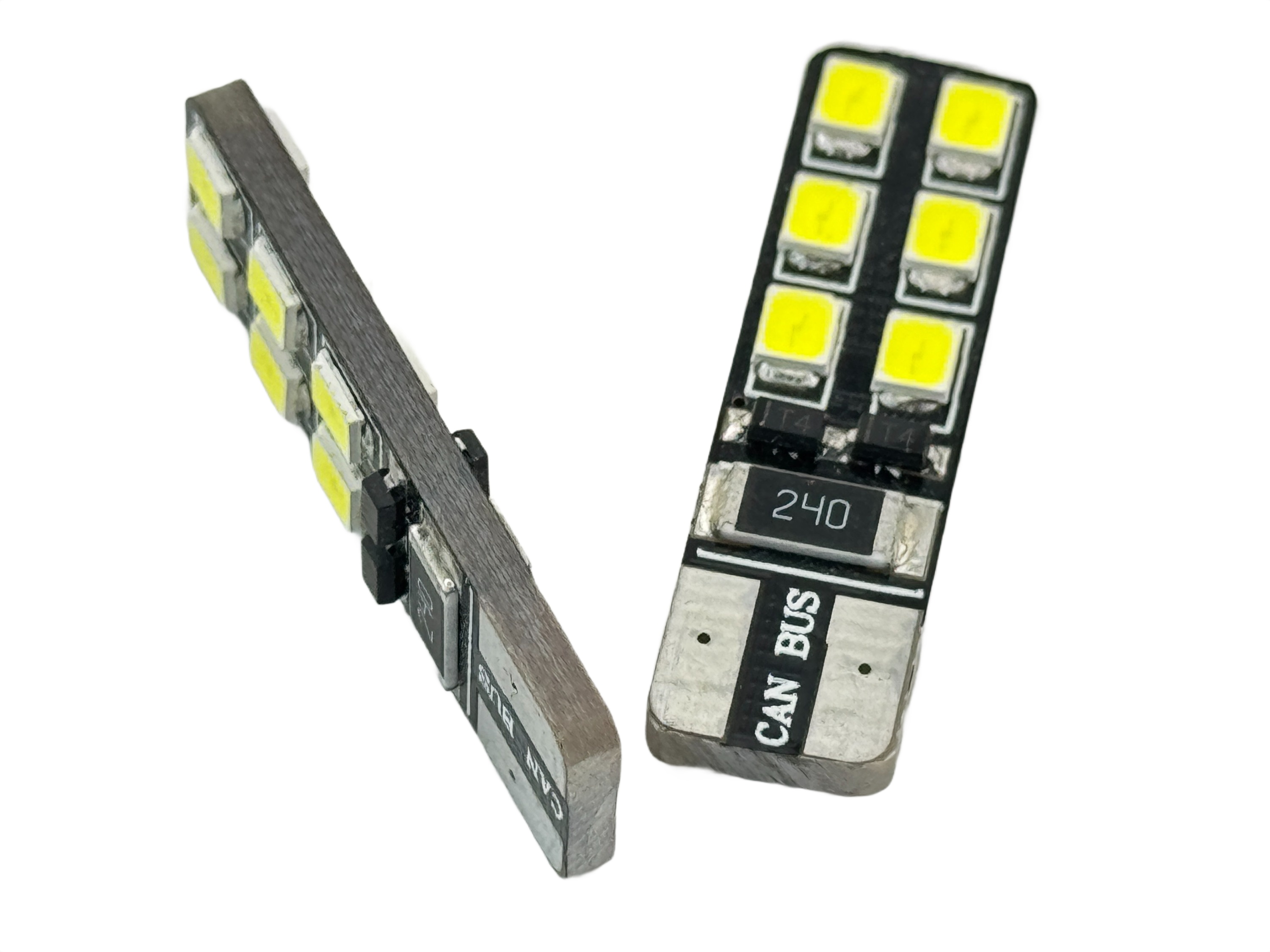 Rebaydo 2pcs T10 Wedge 12 SMD 2835 12V DC