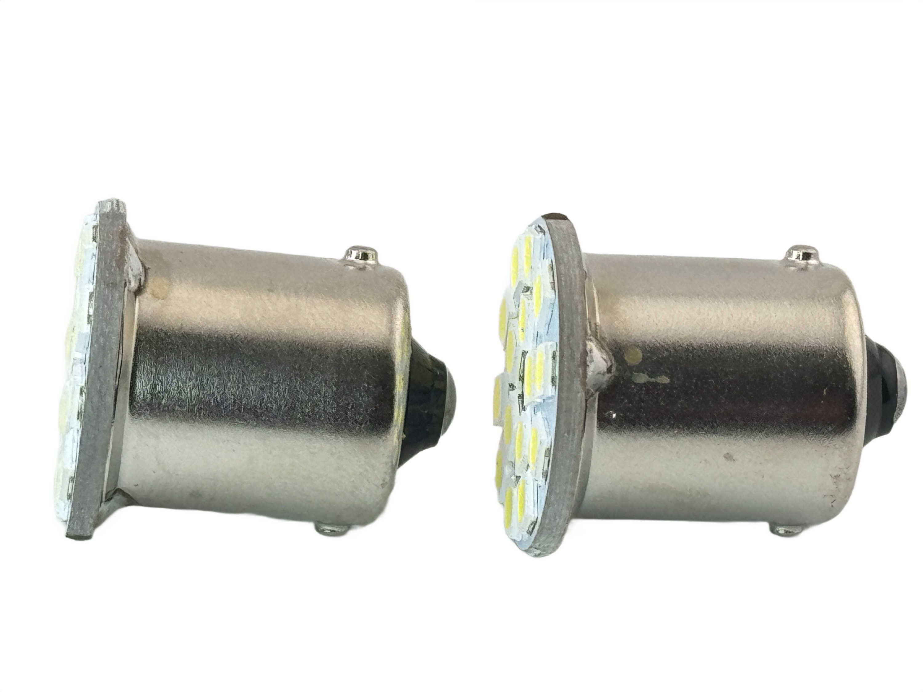 Rebaydo 2pcs BA15S LED Miniature Bulb 8 Volt 15 SMD 3030