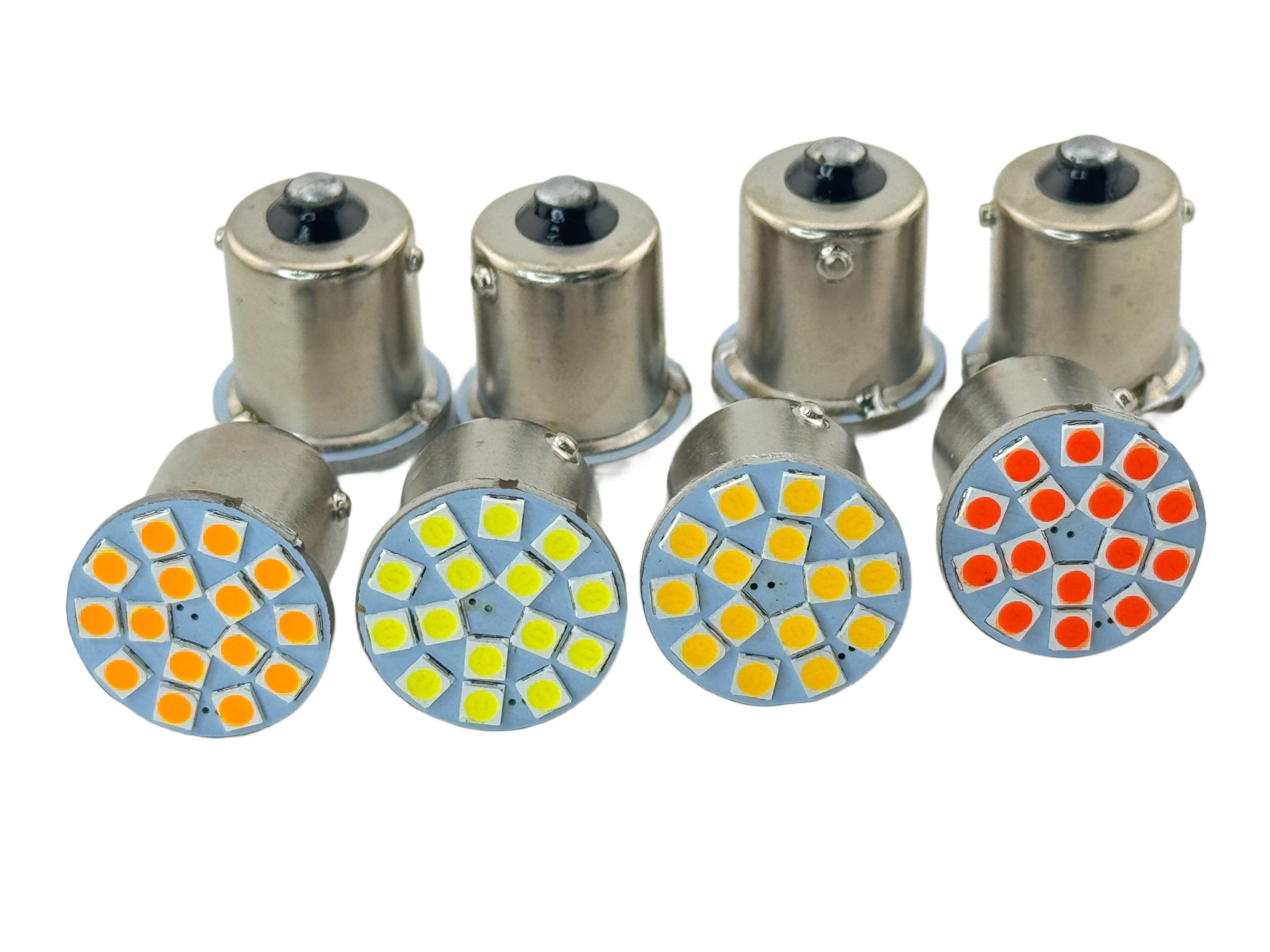 Rebaydo 2pcs BA15S LED Miniature Bulb 8 Volt 15 SMD 3030