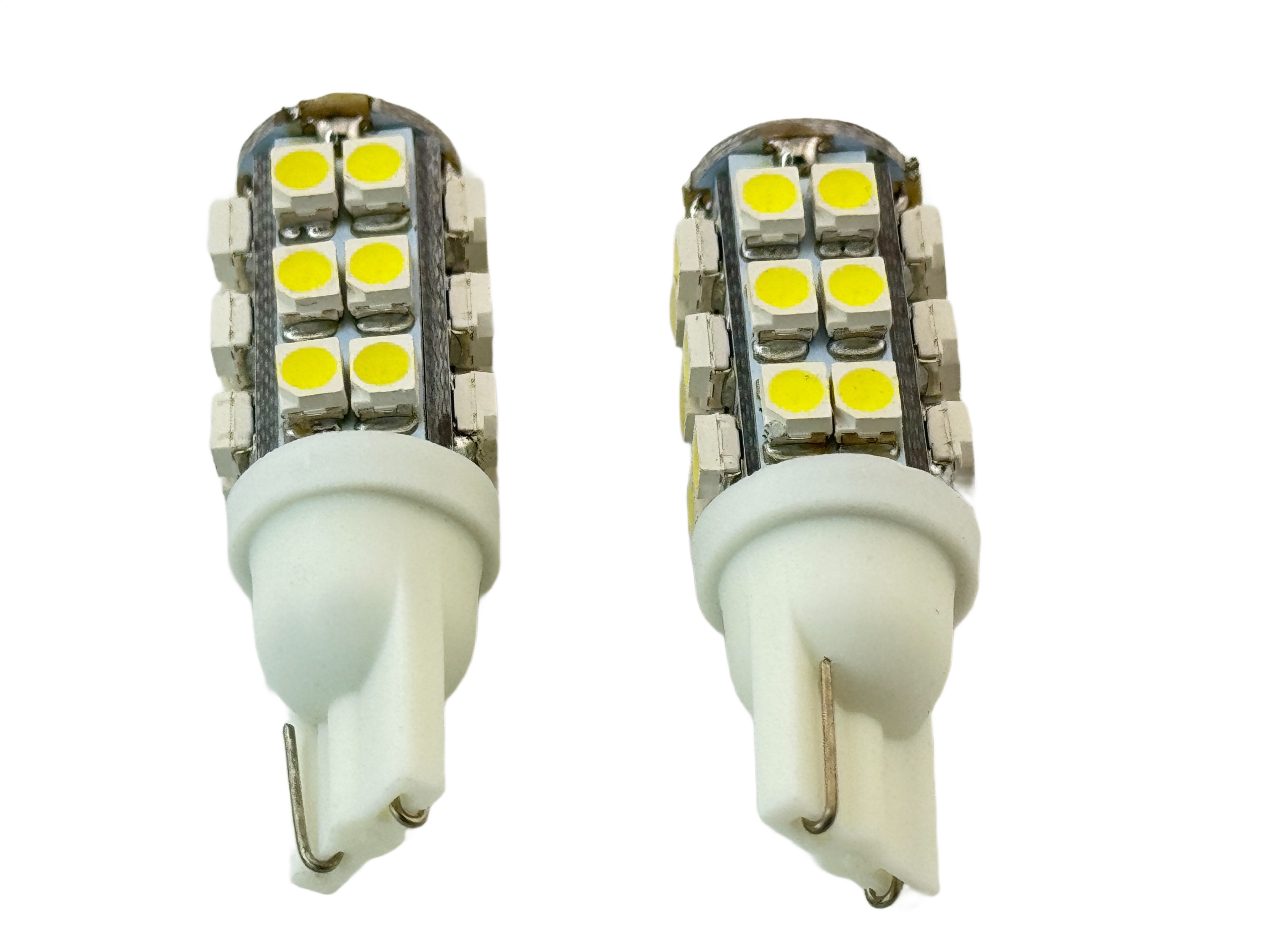 Rebaydo 2pcs T10 Wedge 25 3528 SMD LED Bulb 12 VDC