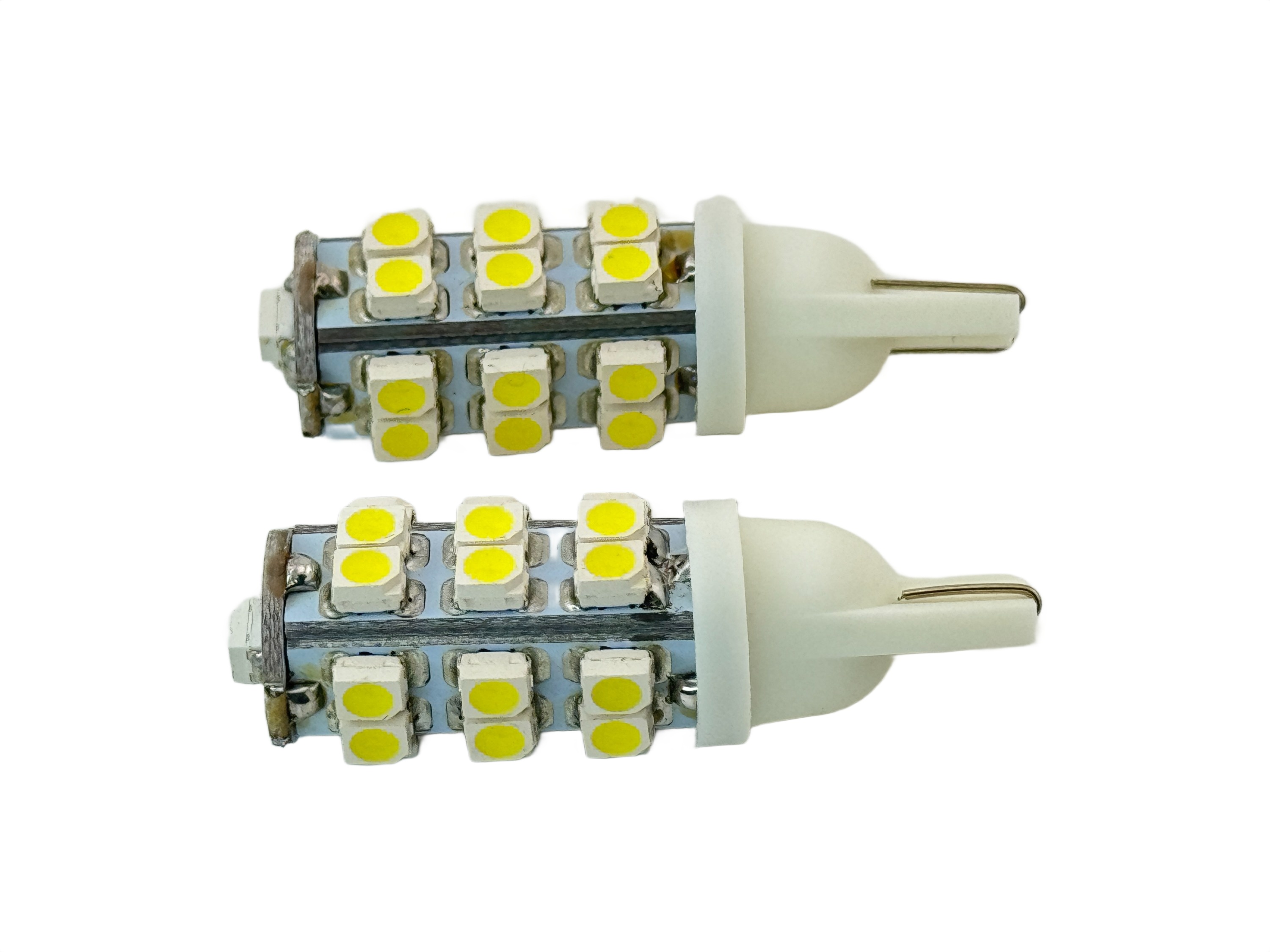 Rebaydo 2pcs T10 Wedge 25 3528 SMD LED Bulb 12 VDC