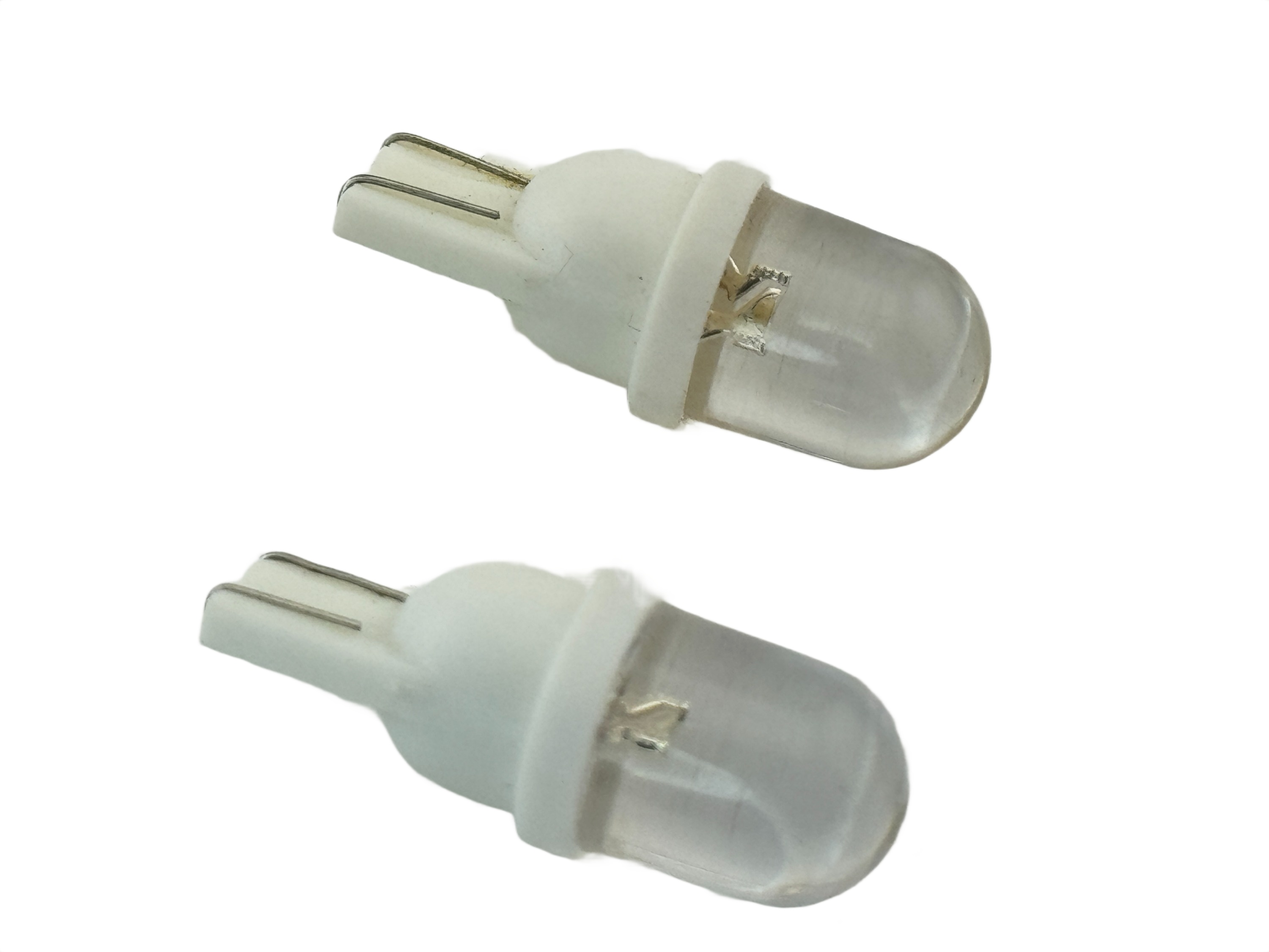 Rebaydo 2pcs T10 Wedge Tall Round 1 LED Lamp 12VDC