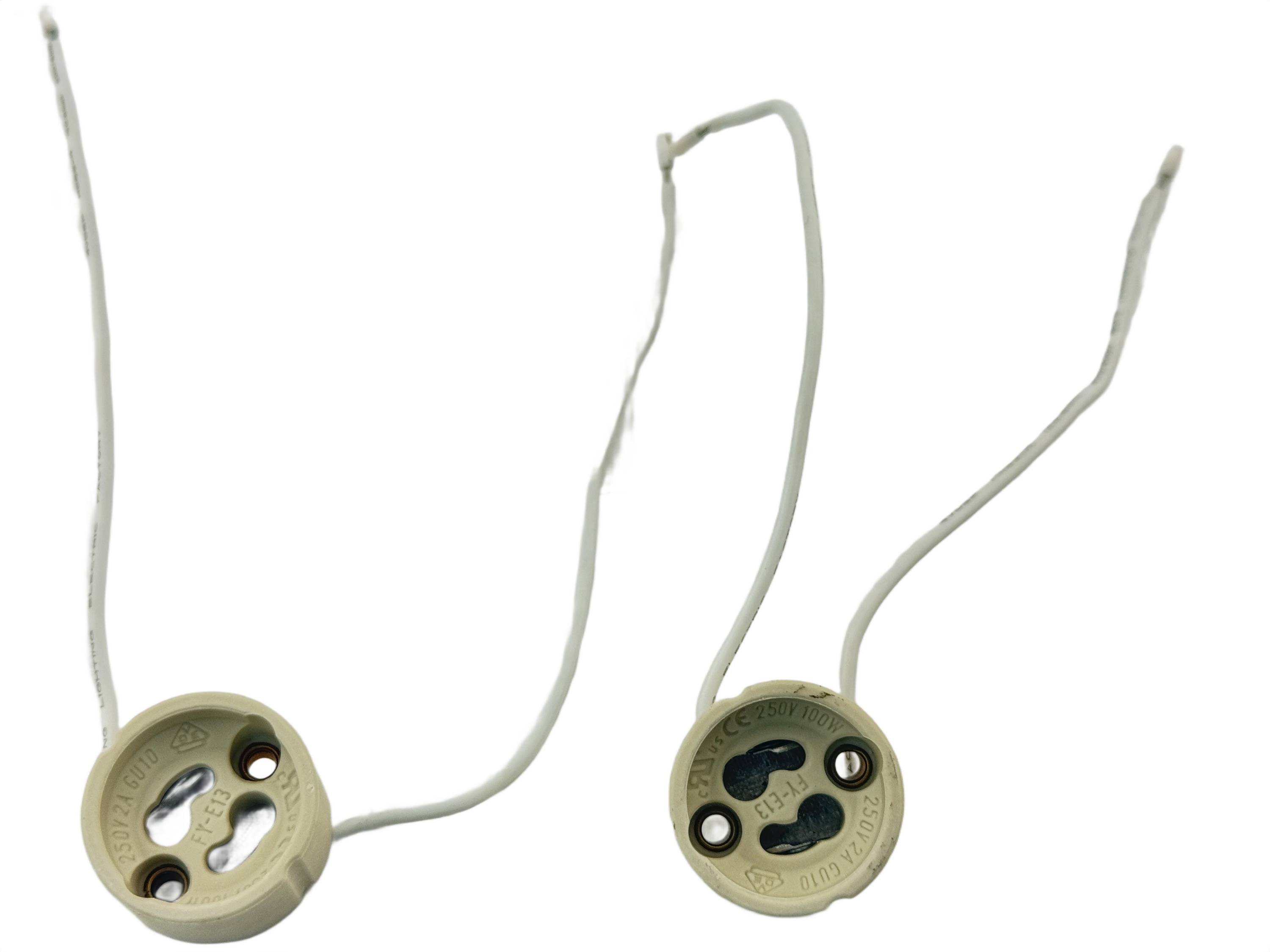 Rebaydo 2pcs GU10 Female Socket with Wires