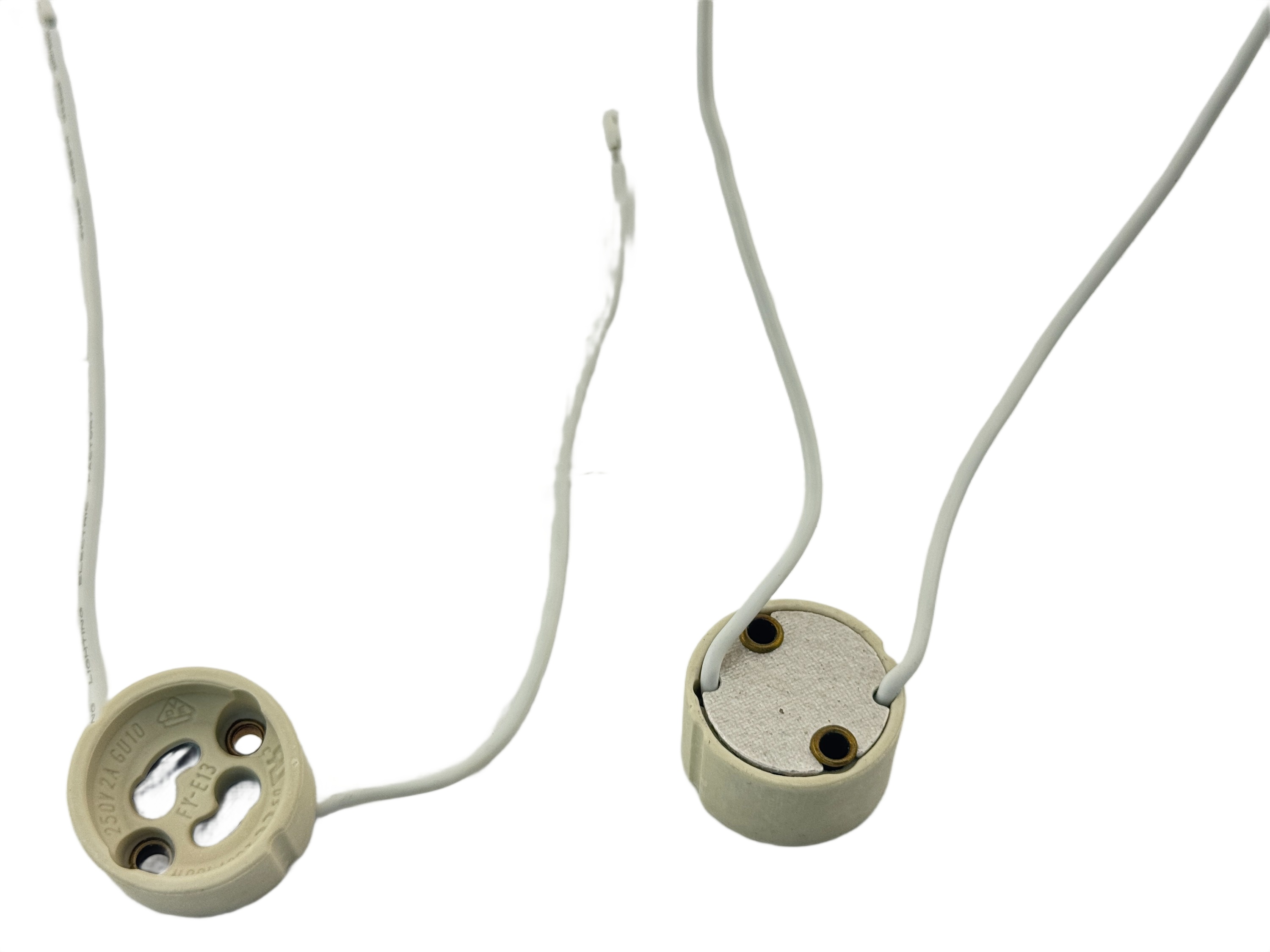 Rebaydo 2pcs GU10 Female Socket with Wires