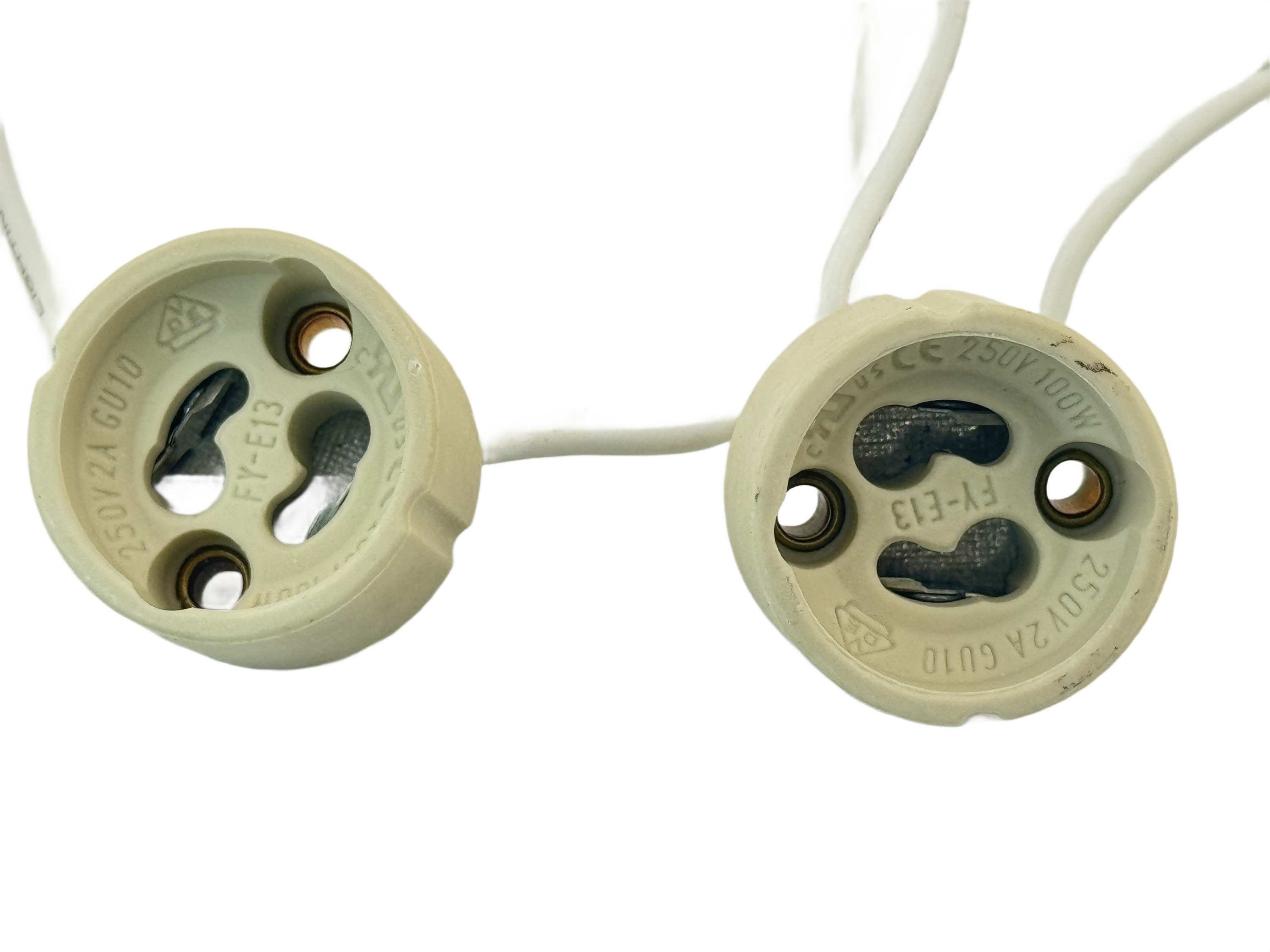 Rebaydo 2pcs GU10 Female Socket with Wires