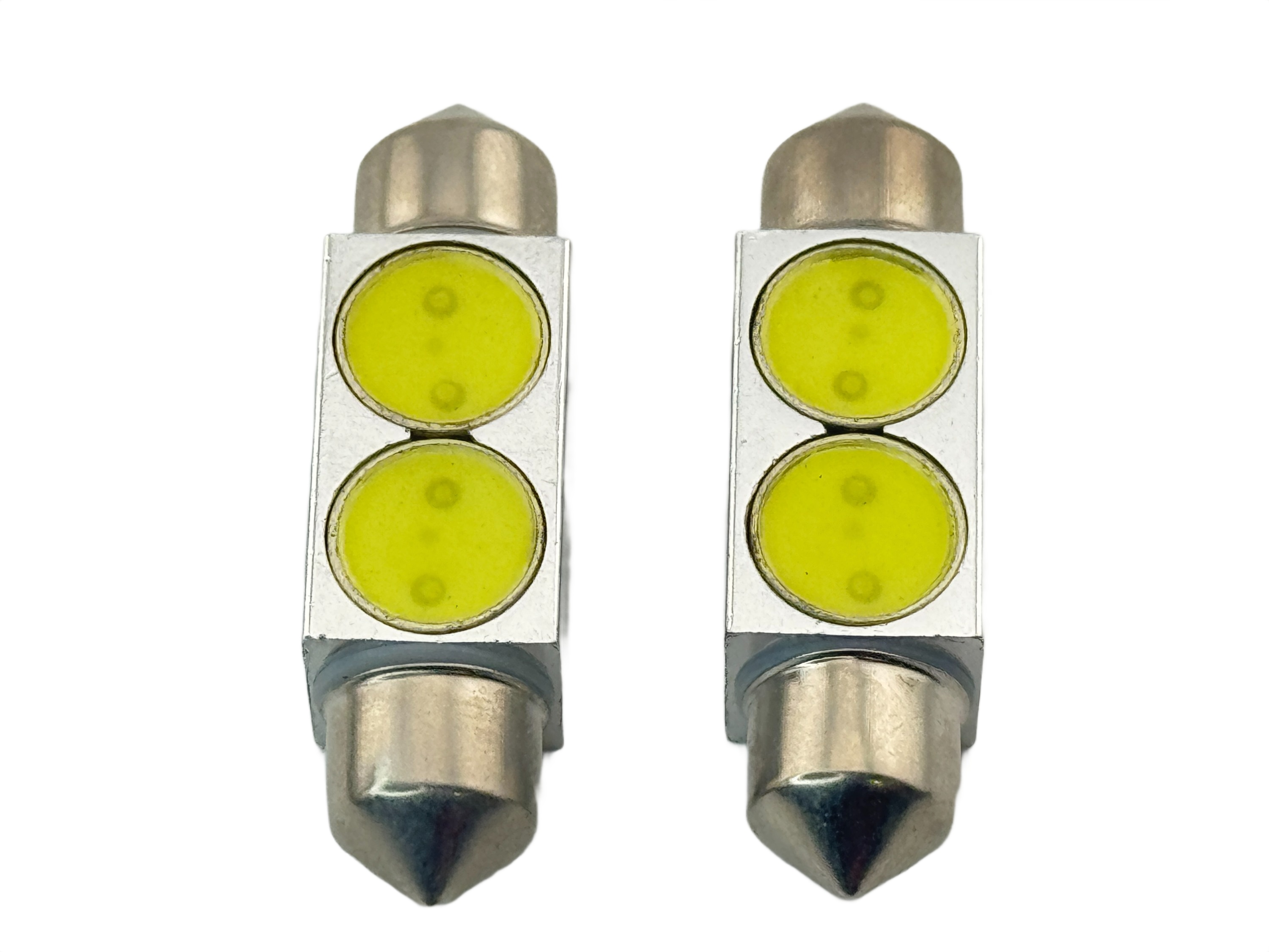 Rebaydo 2pcs Festoon Hi Power Two 0.5-Watt LED 1-1/2-Inches 36mm 12 Volt DC
