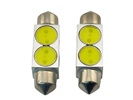 Rebaydo 2pcs Festoon Hi Power Two 0.5-Watt LED 1-1/2-Inches 36mm 12 Volt DC